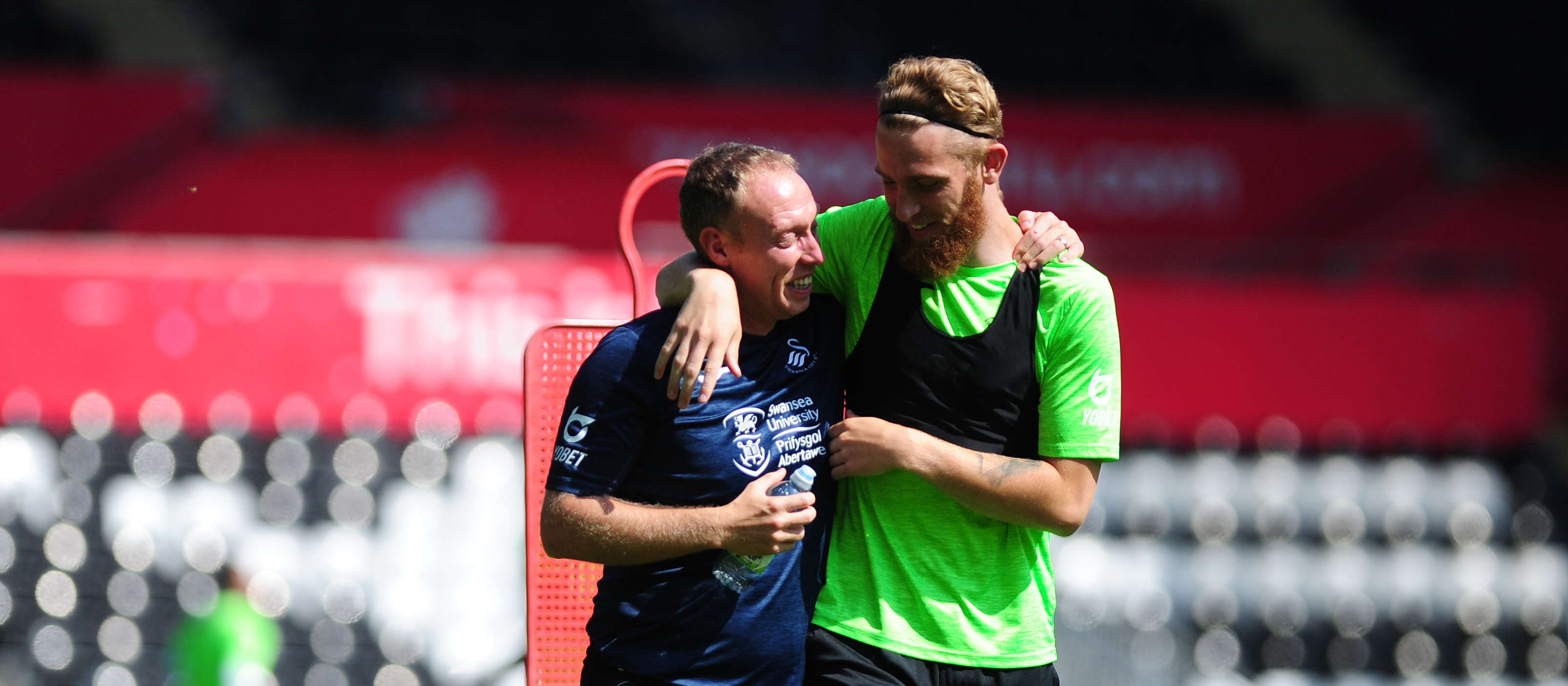 Steve Cooper and Oli McBurnie