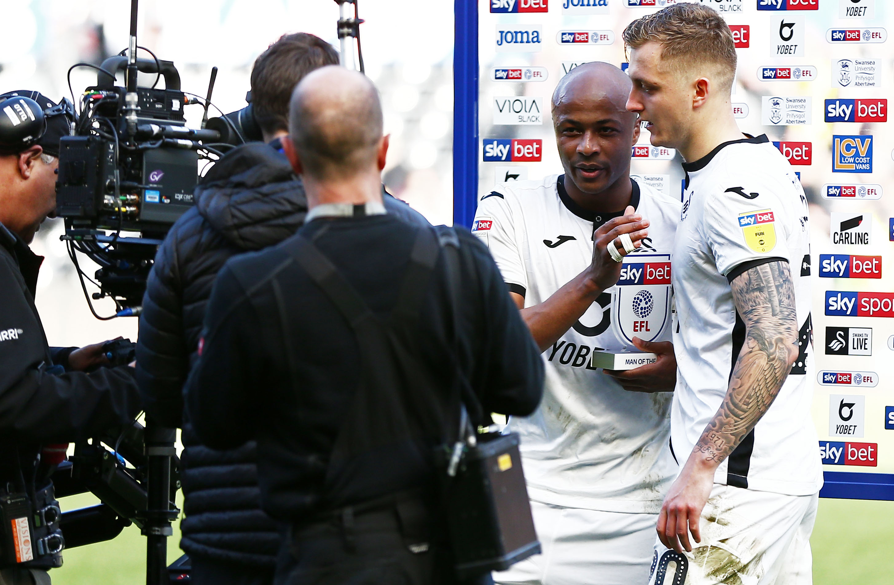 Andre Ayew and Ben Wilmot