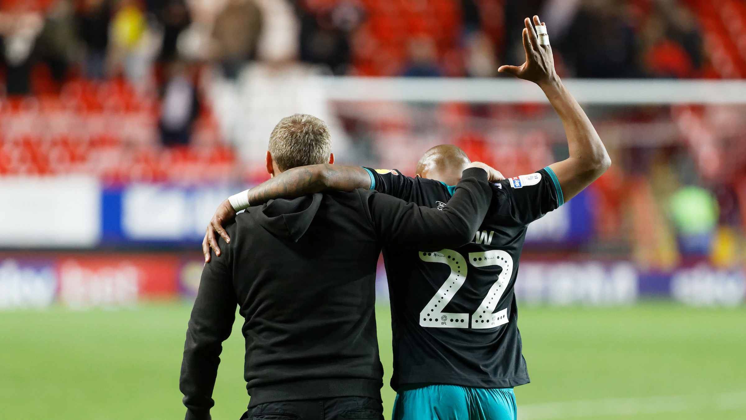 Steve Cooper and Andre Ayew