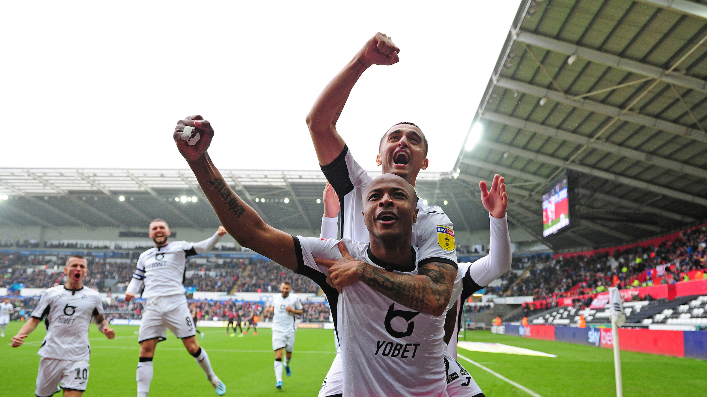 Andre Ayew and Yan Dhanda