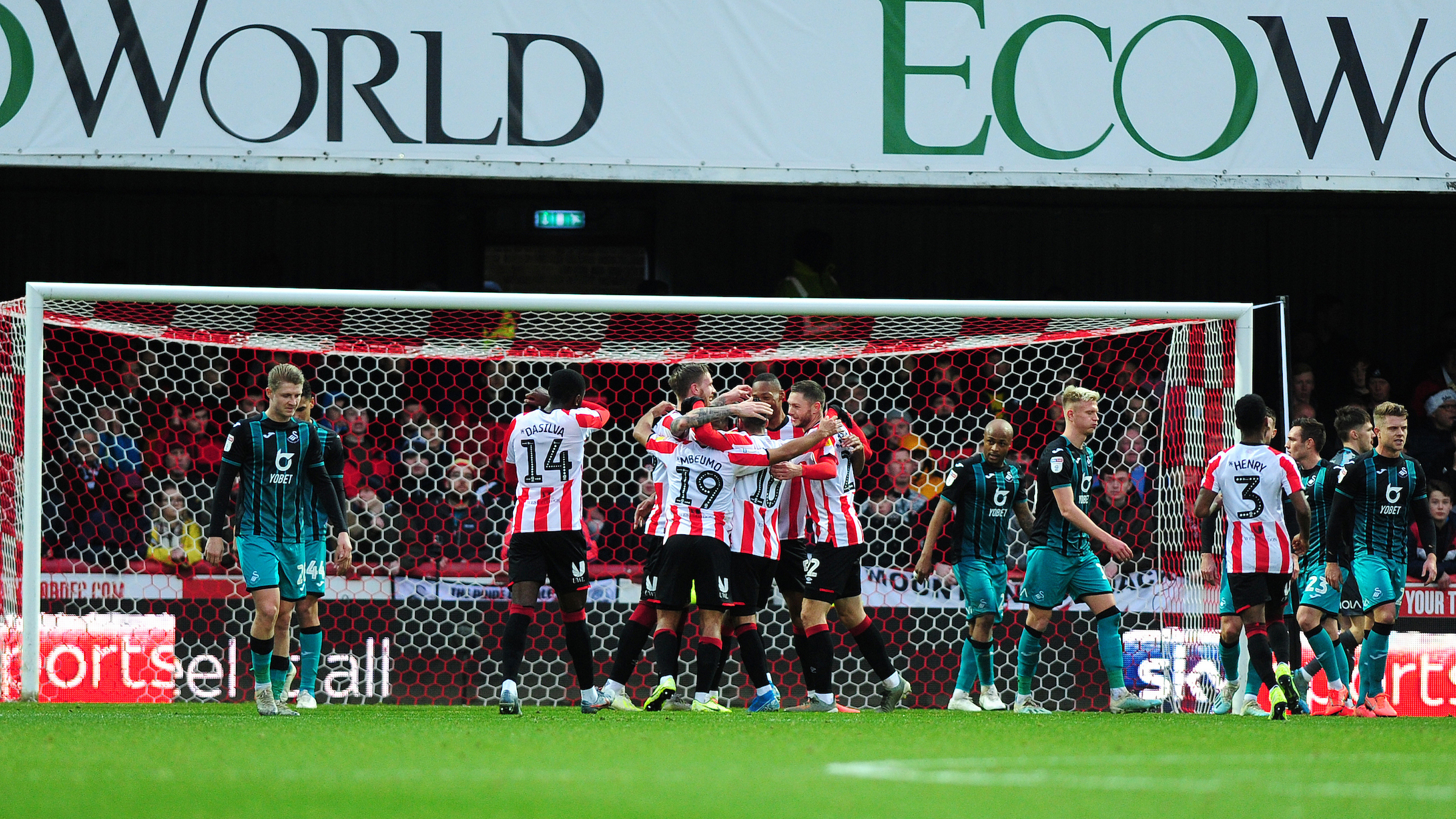 Brentford celebration