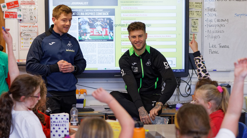 Joe Rodon school visit