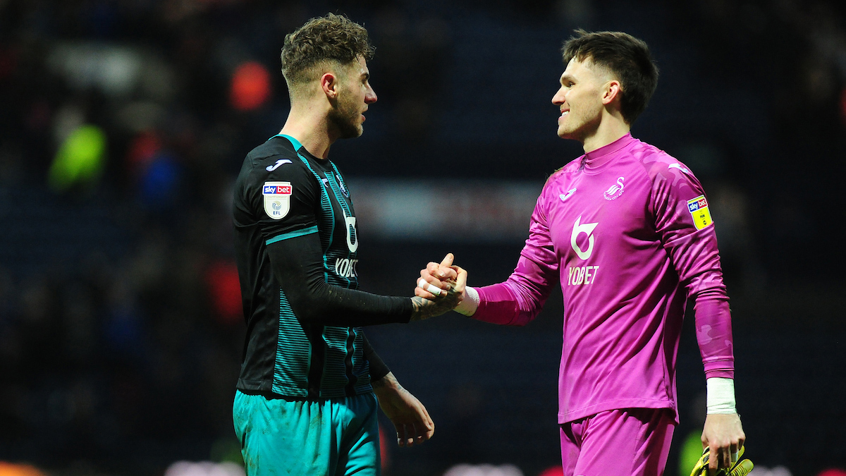 Joe Rodon and Freddie Woodman