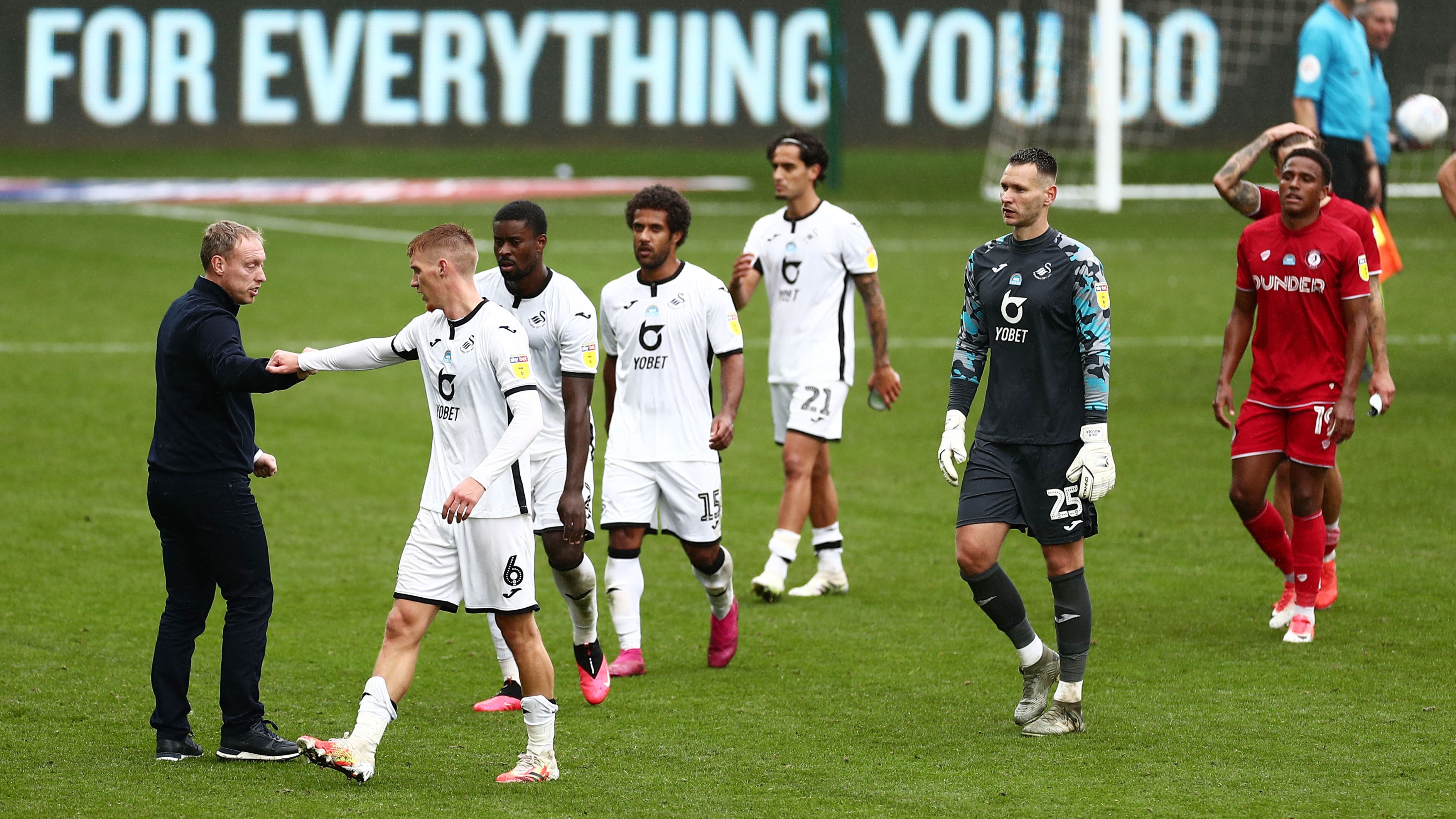 Bristol City (H) Cooper and team post match