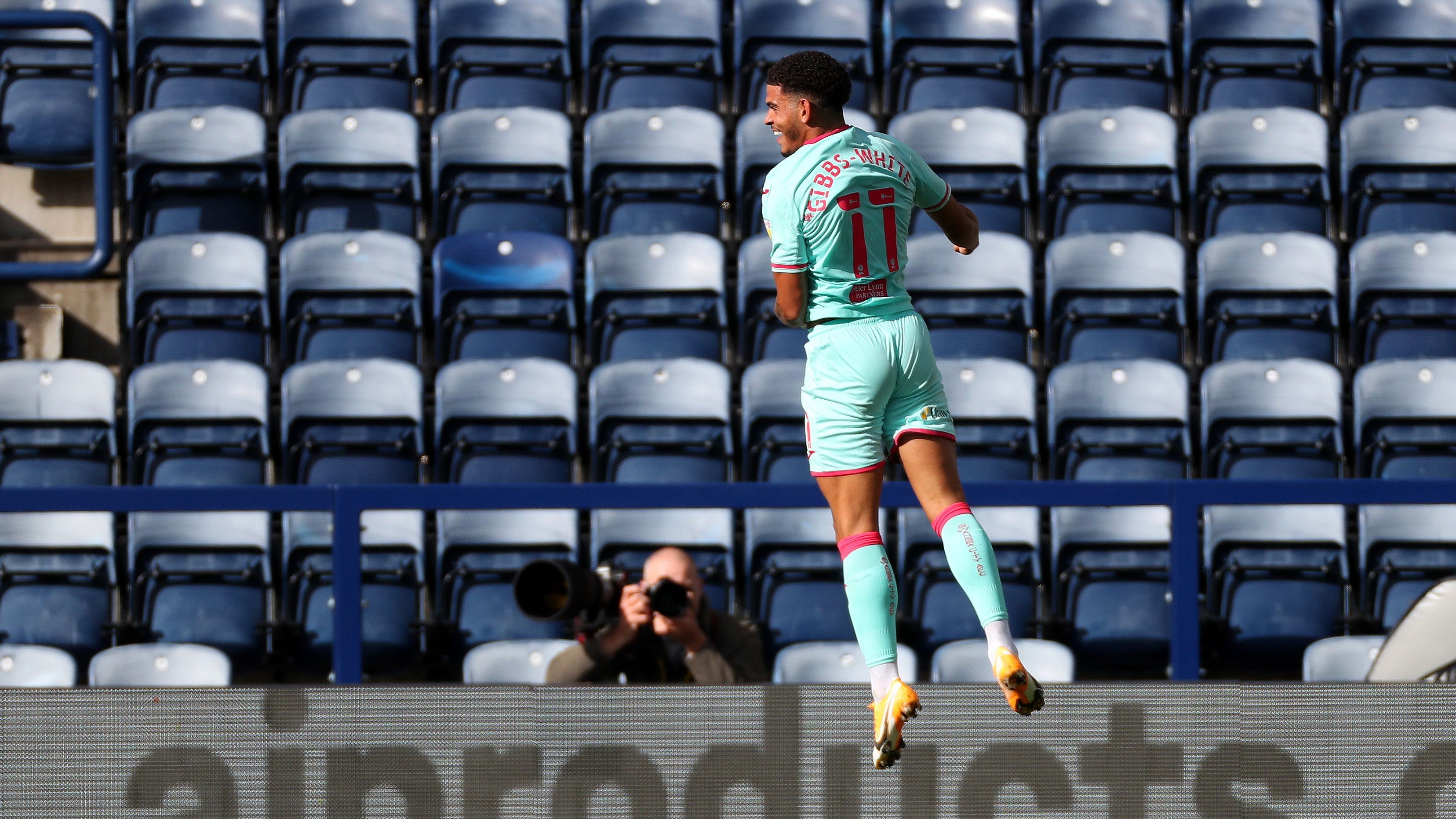 Preston (A) Gibbs-White celebration