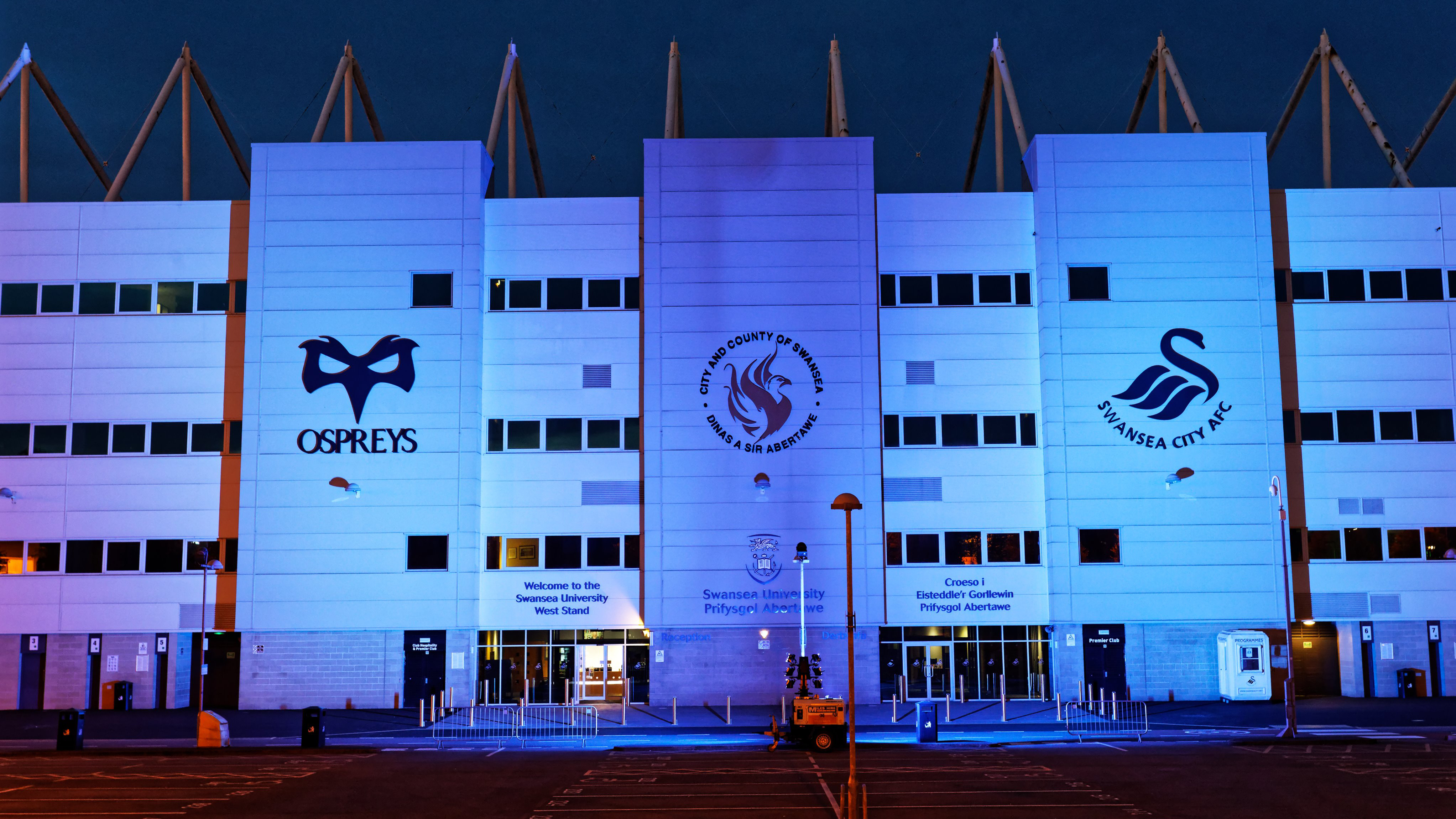 Liberty Stadium blue