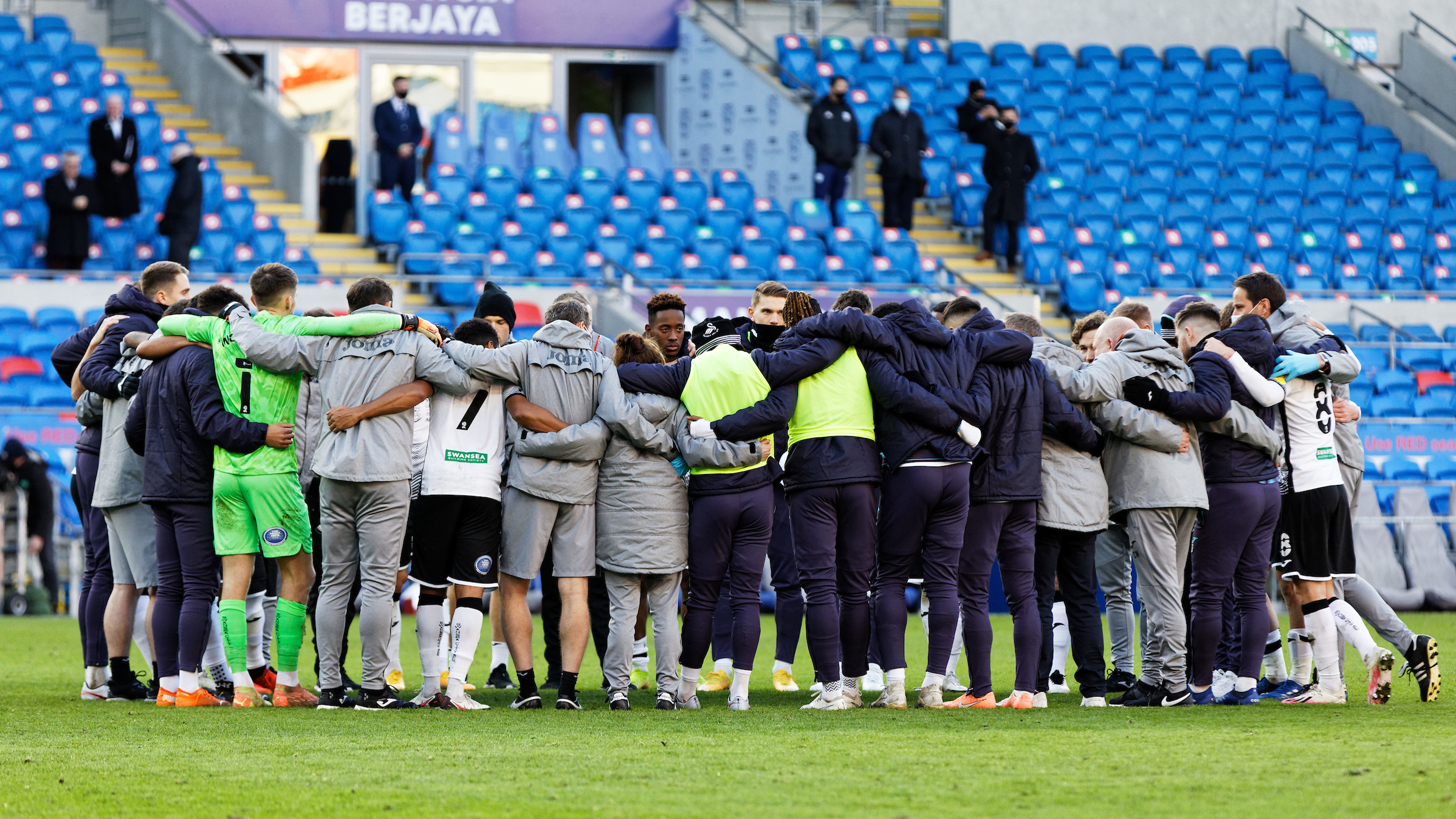 Cardiff huddle