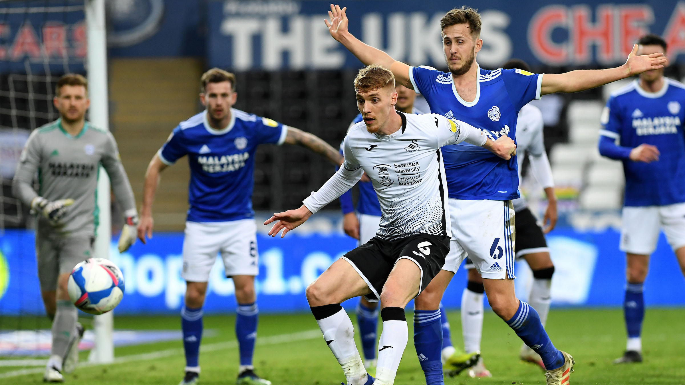 Swansea 0-1 Cardiff City: Aiden Flint fires Bluebirds to first