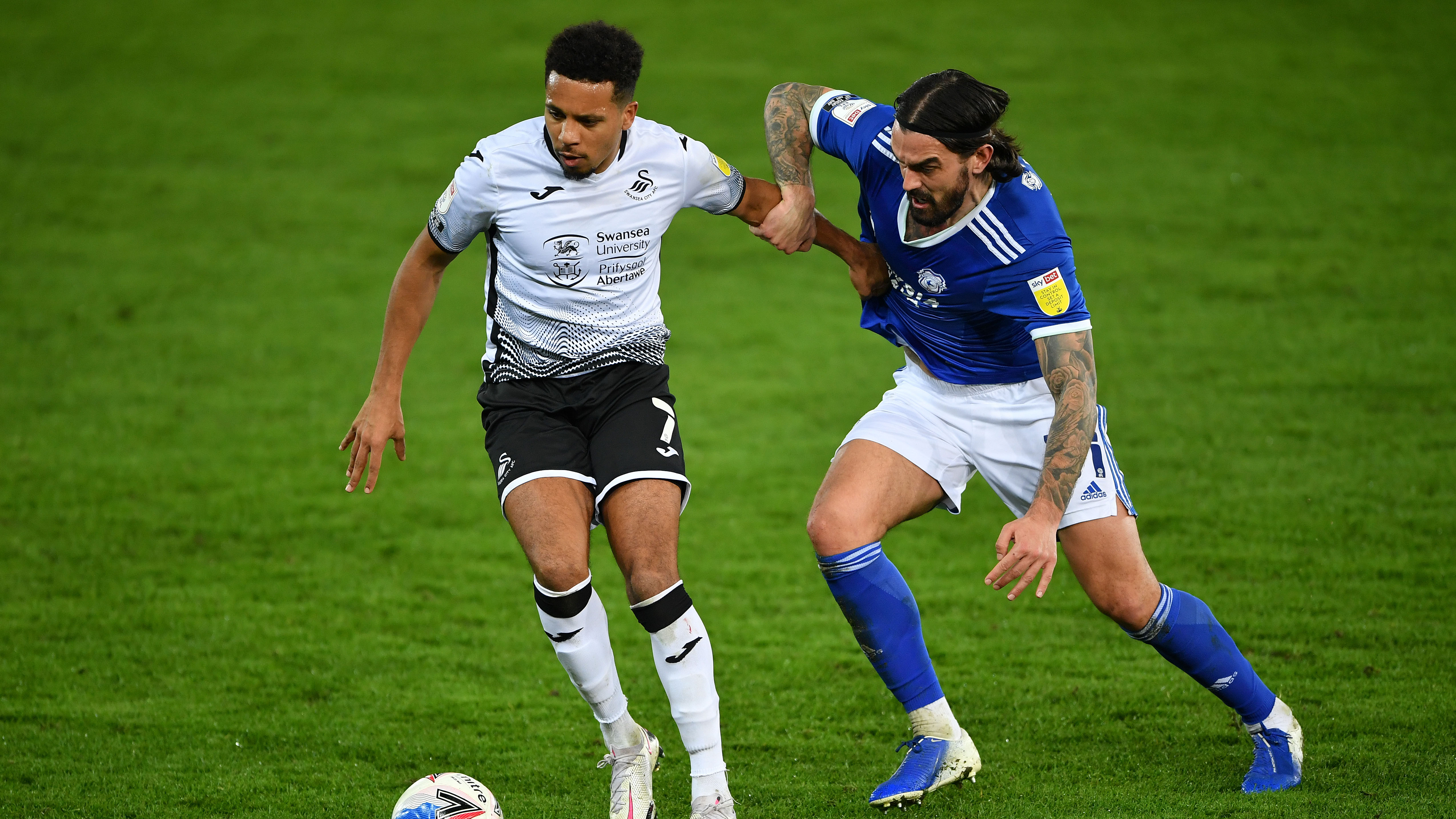 Swansea 0-1 Cardiff City: Aiden Flint fires Bluebirds to first