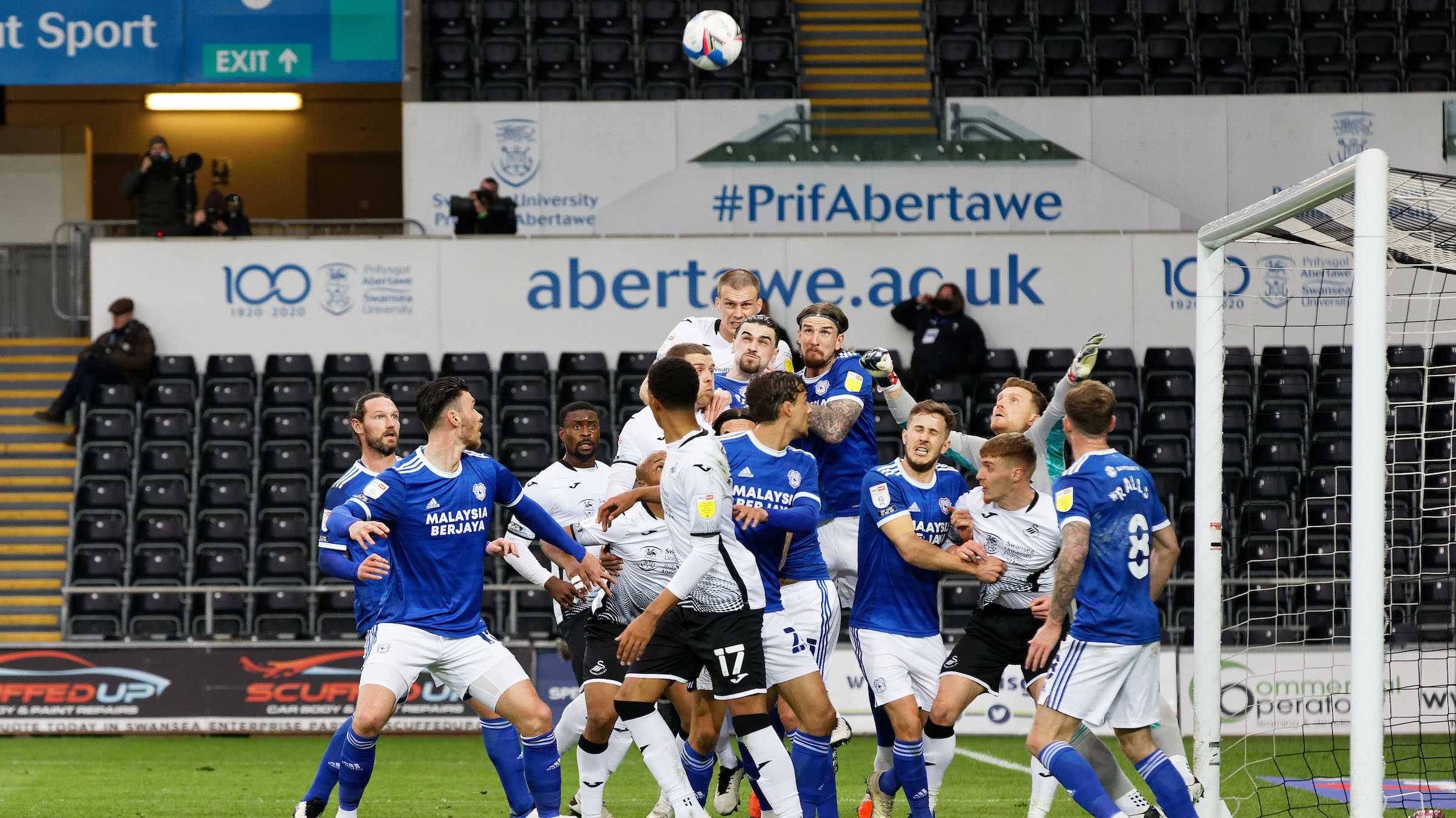 Swansea 0-1 Cardiff City: Aiden Flint fires Bluebirds to first