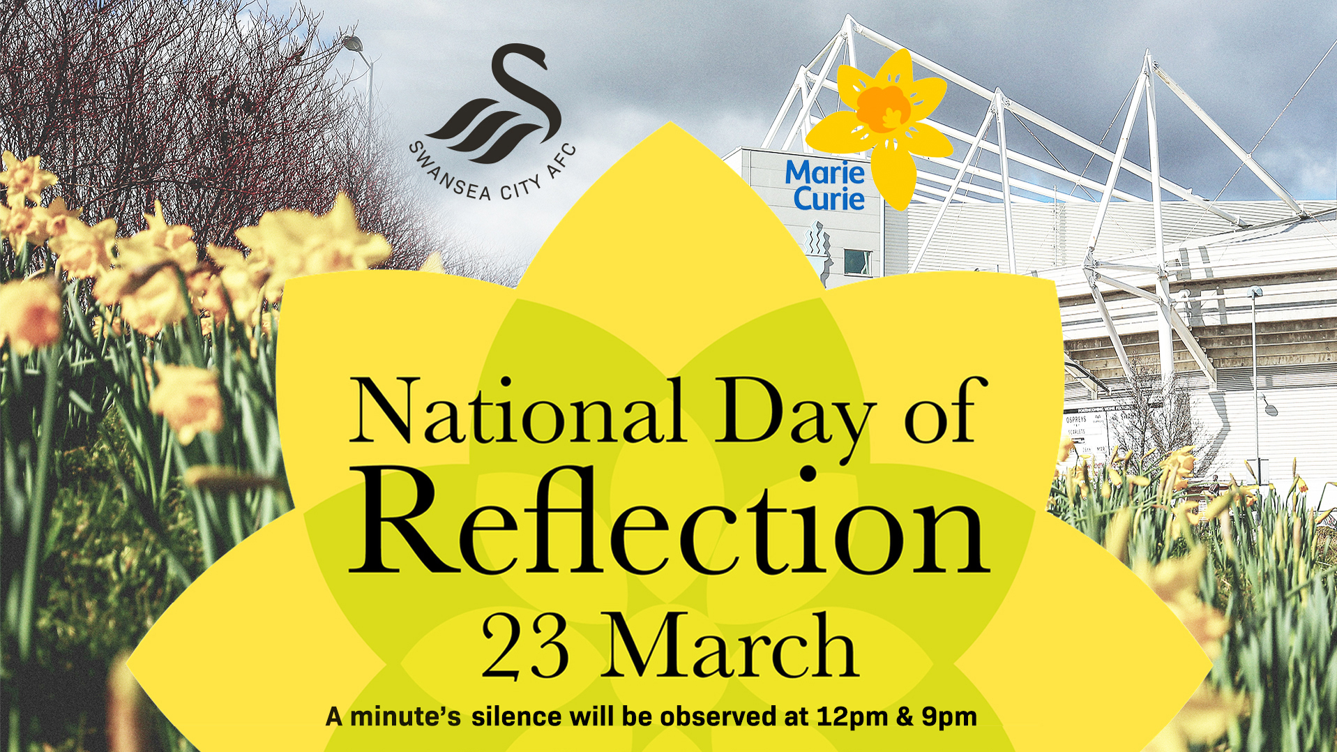 Swansea City show support on National Day of Reflection Swansea