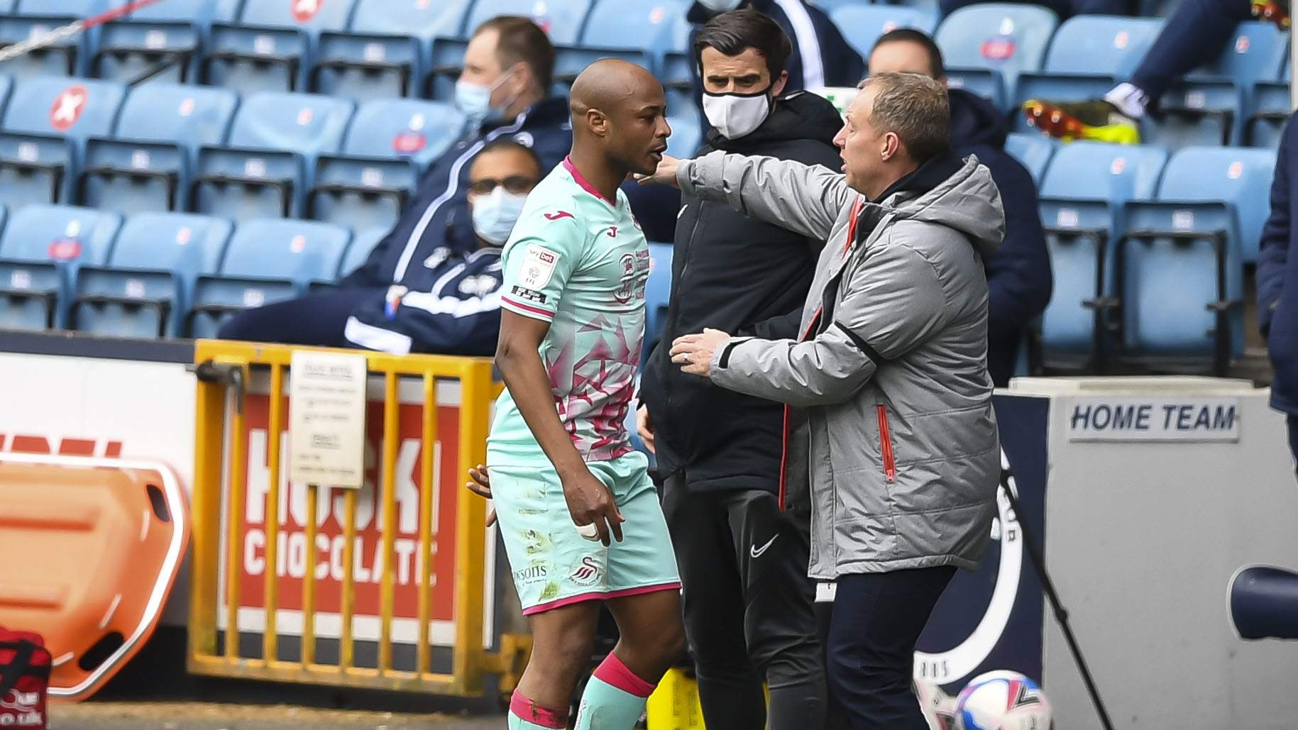 Andre Ayew and Steve Cooper