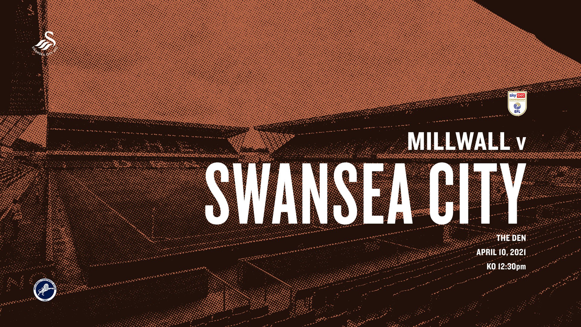 The Swansea City Swans vs. the Millwall Lions - ScoreStream