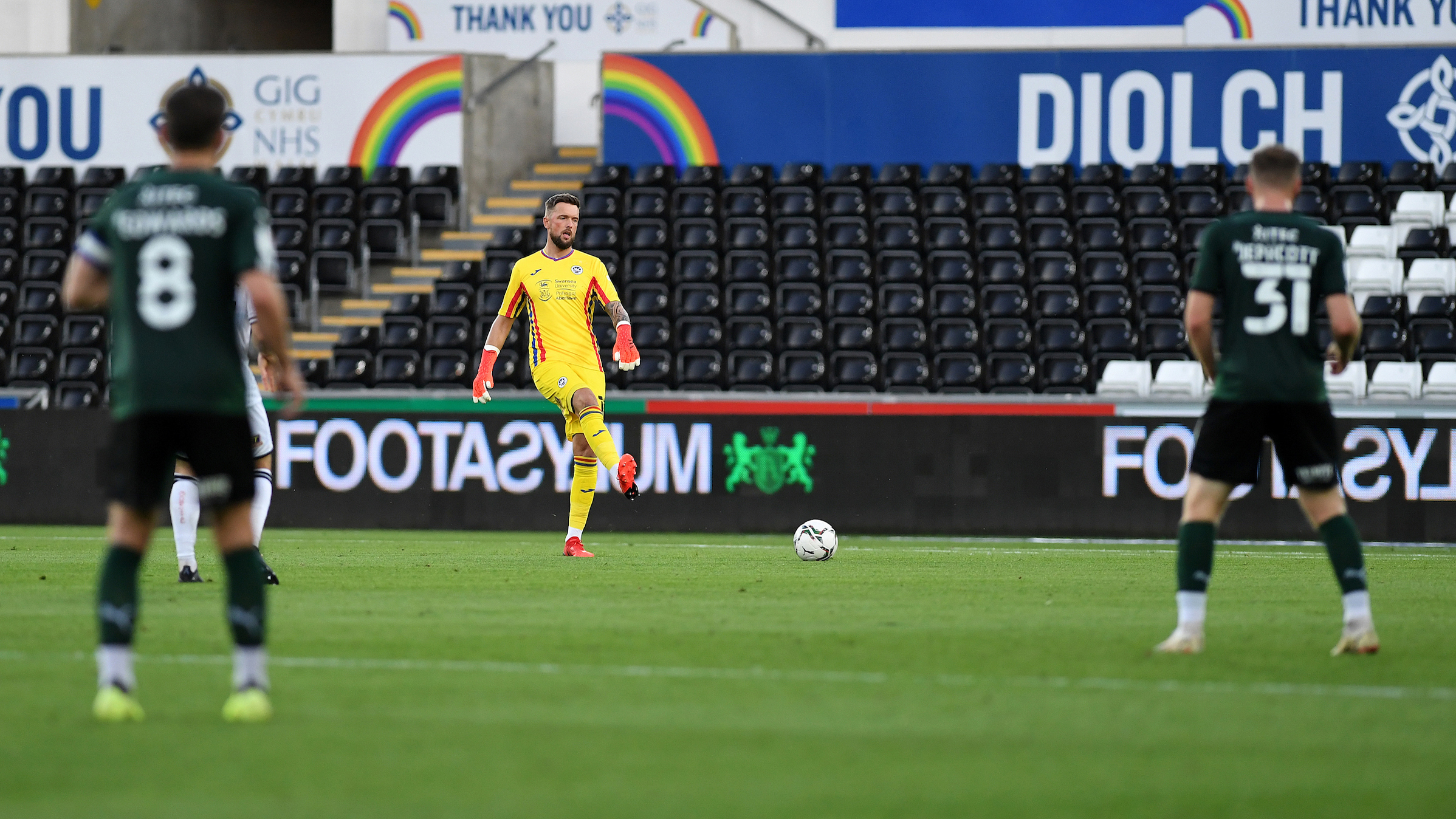 Southampton put Swansea's Russell Martin and Plymouth's Steven