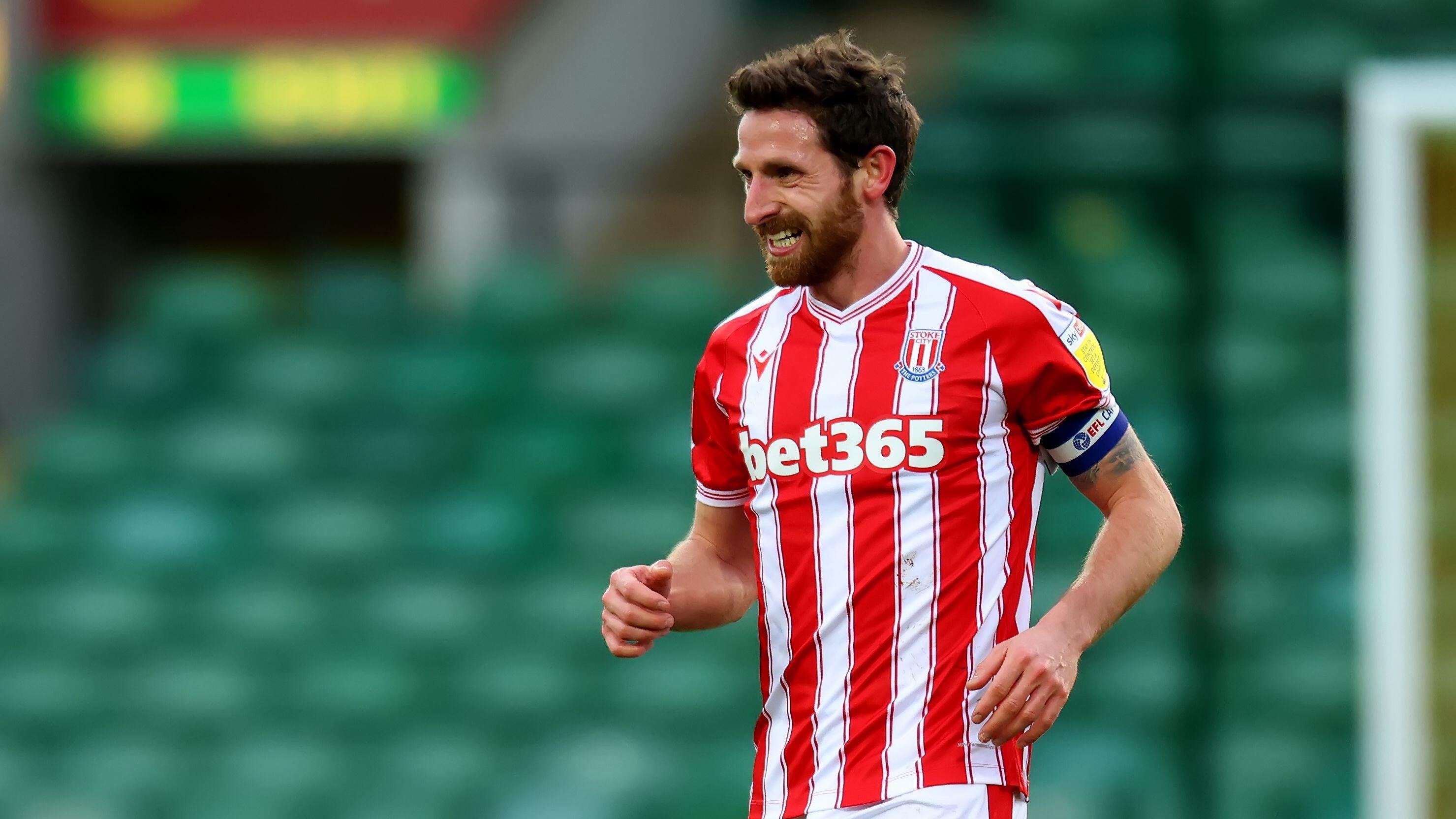 Captain, Joe Allen for Stoke City. 