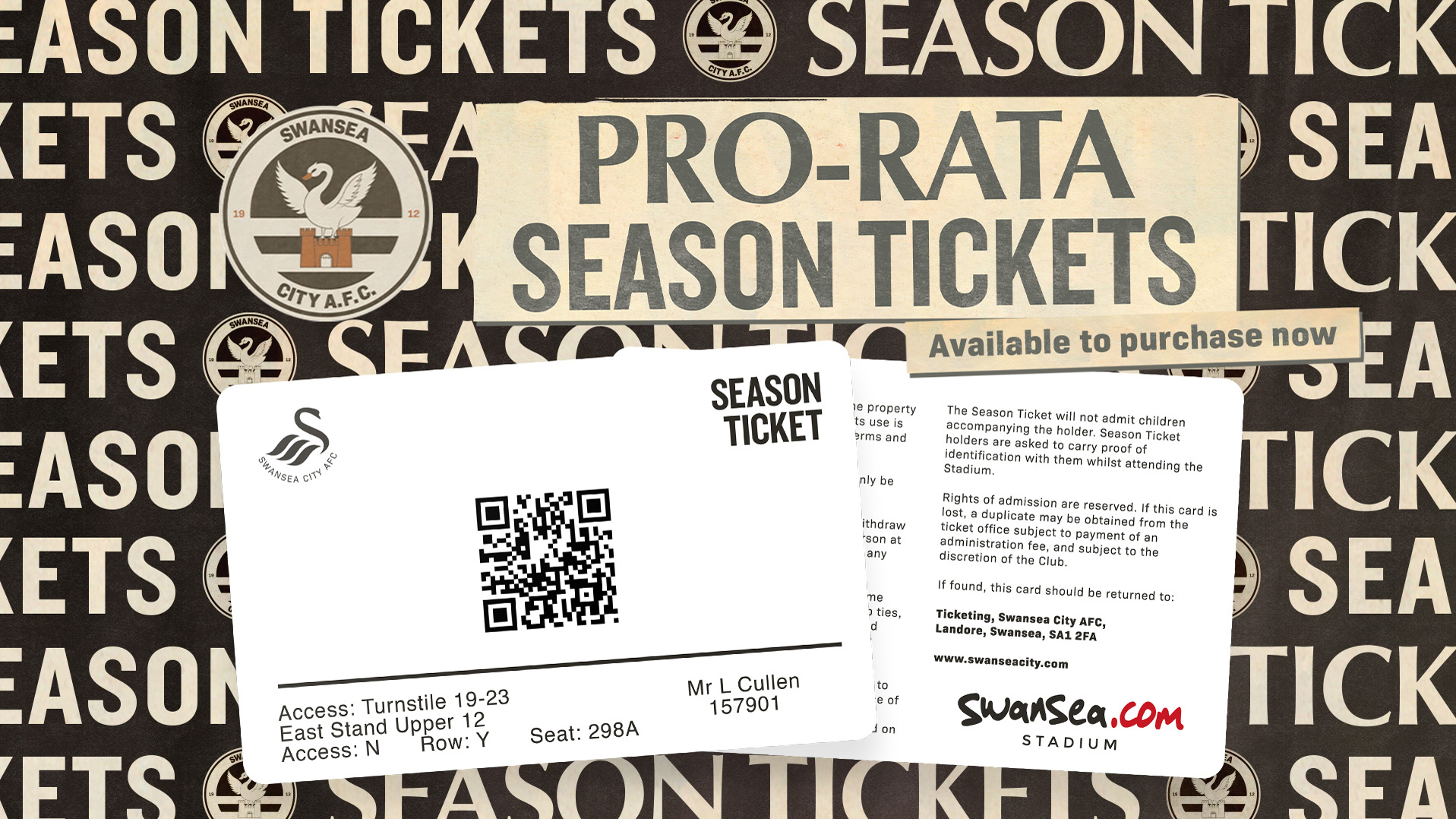 Pro-rata season ticket artwork