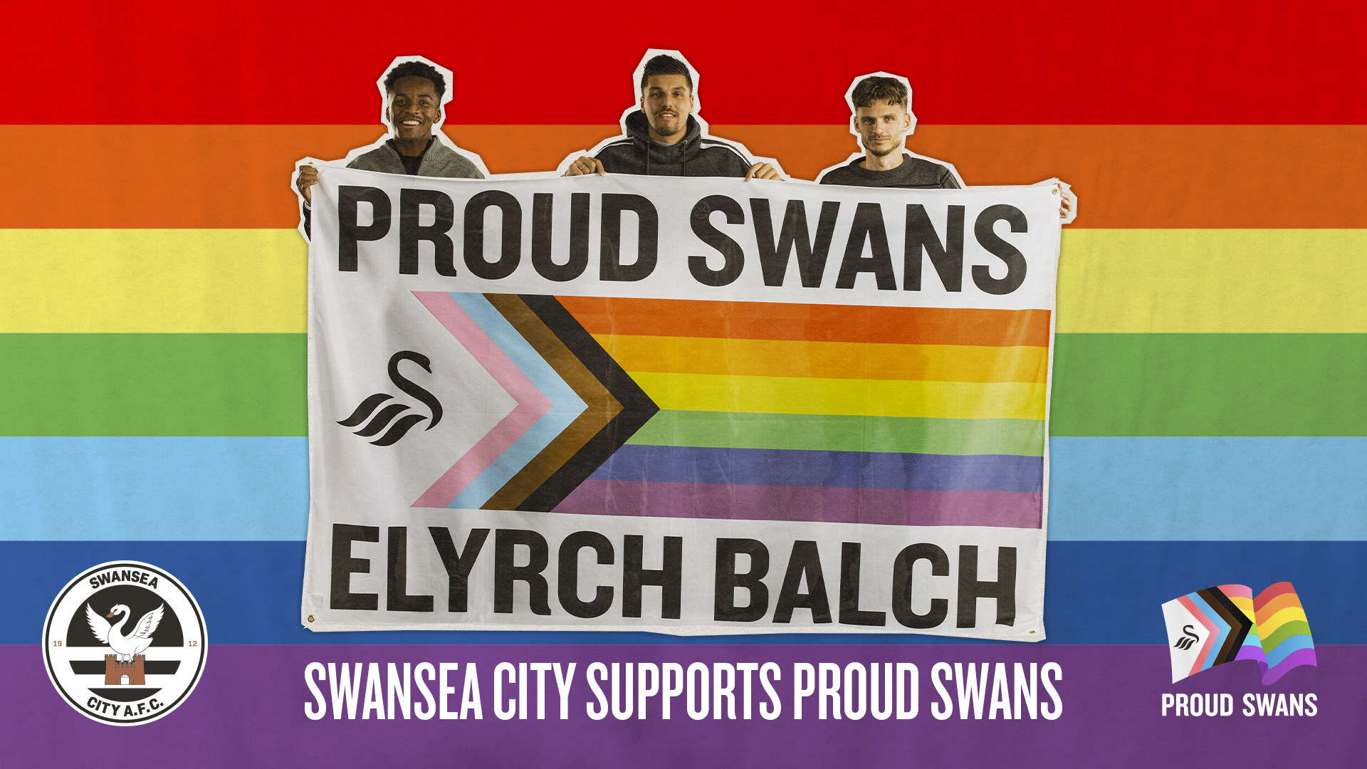 Proud Swans Rainbow Laces 2021