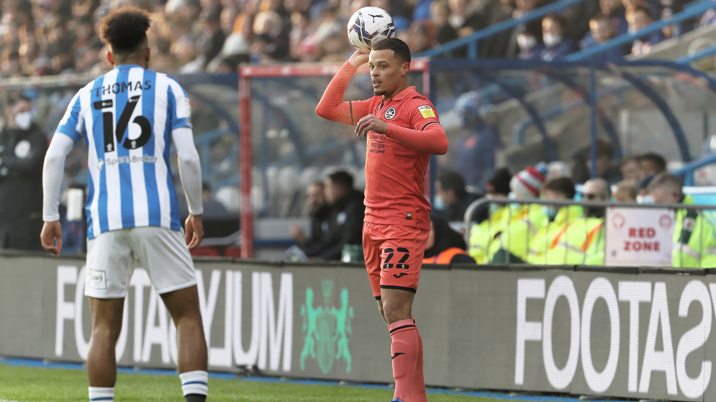 Huddersfield Town away Joel Latibeaudiere