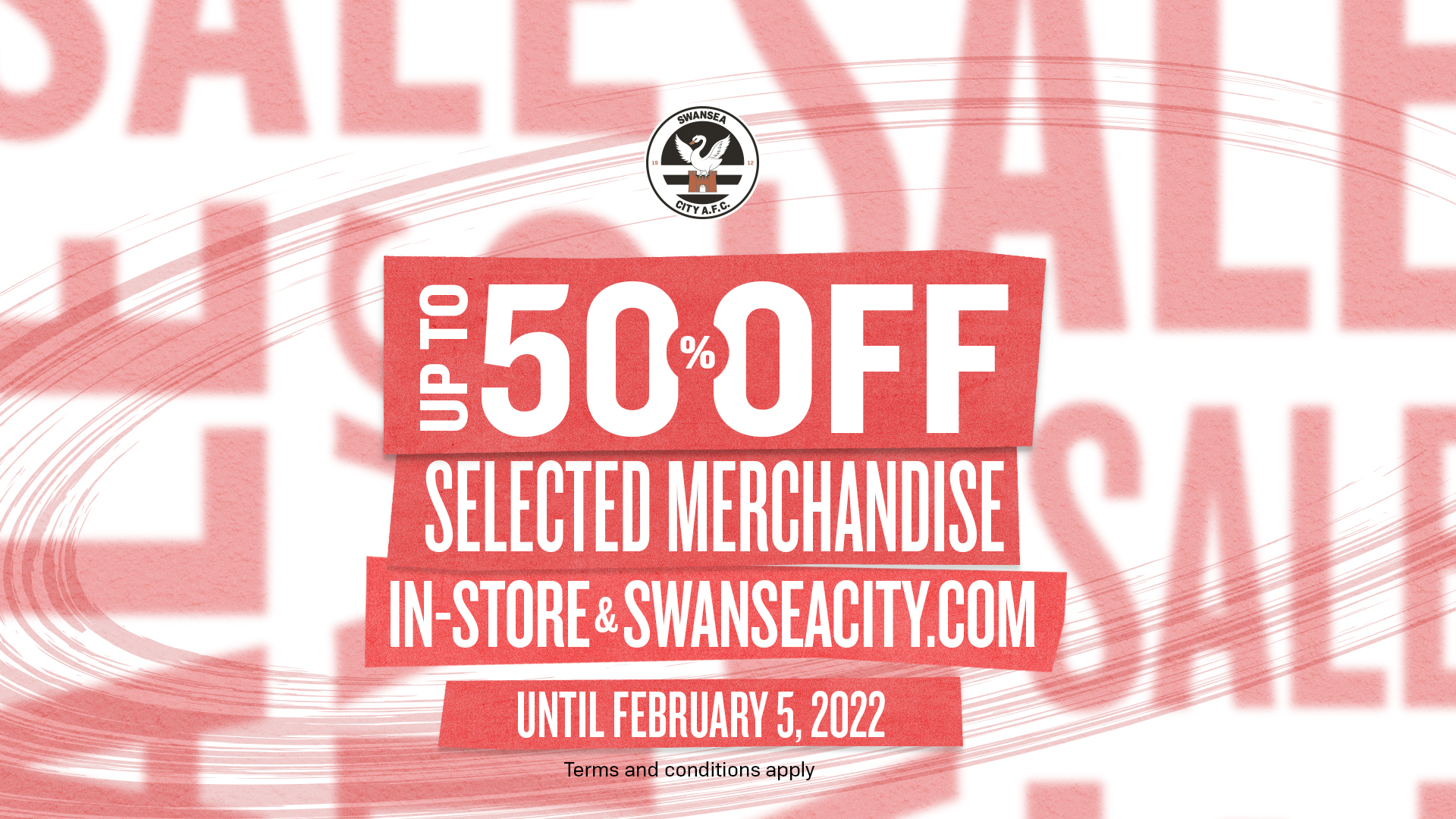 Swans up to 50% off sale
