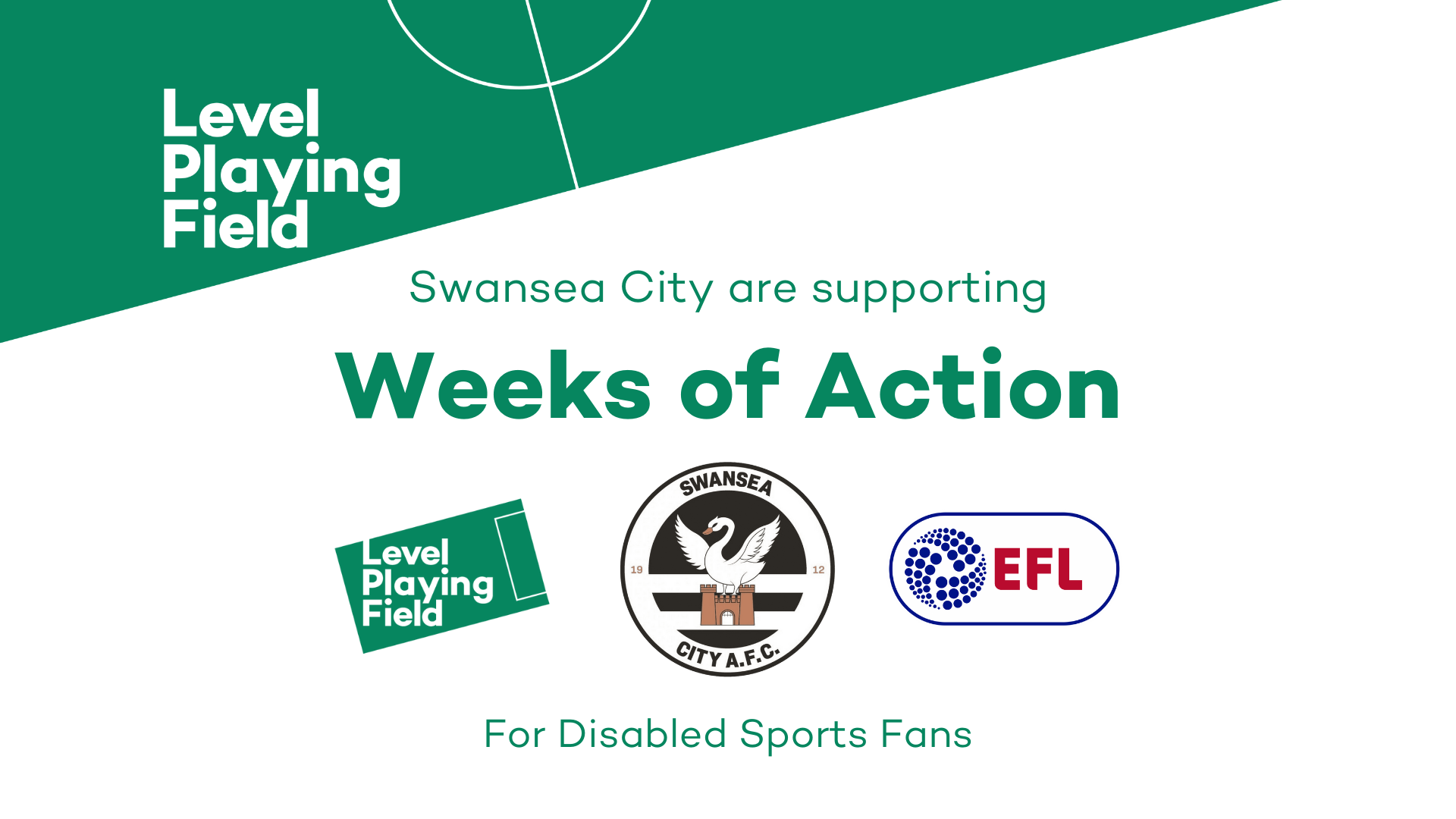 Swansea City supporting Weeks of Action campaign