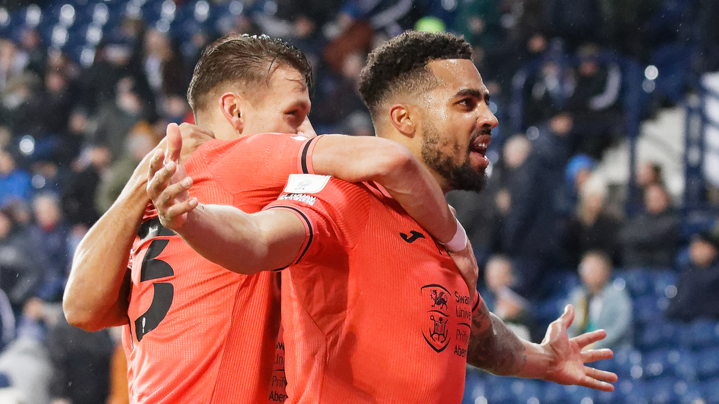 West Brom away Cyrus Christie celebration