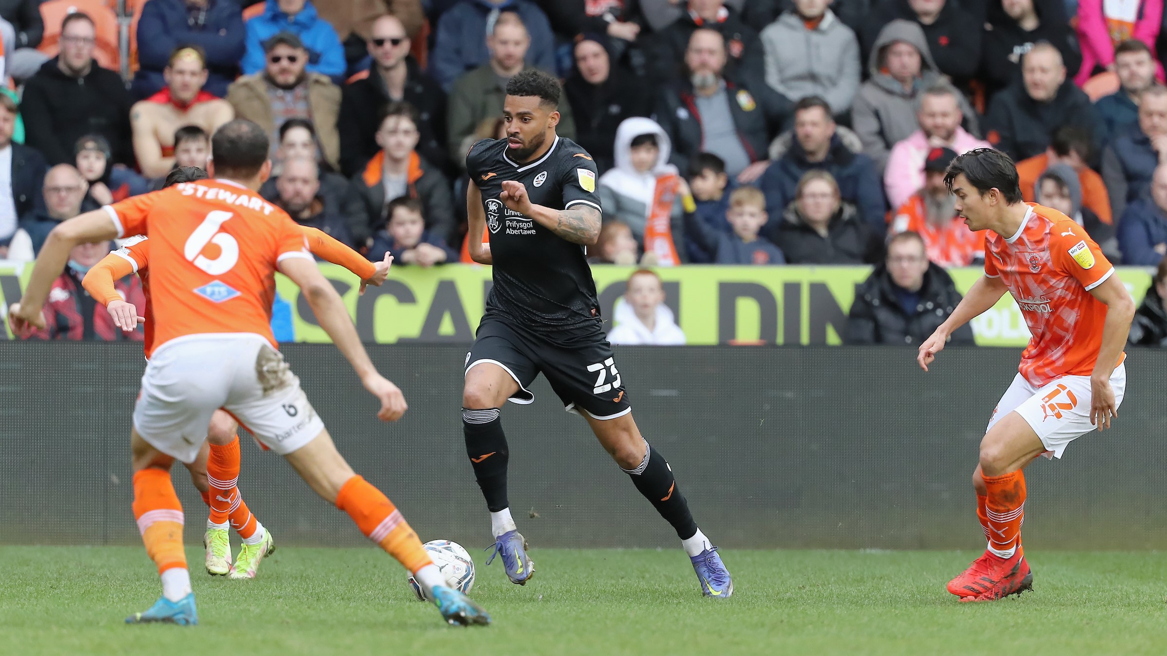 Blackpool away Cyrus Christie 1