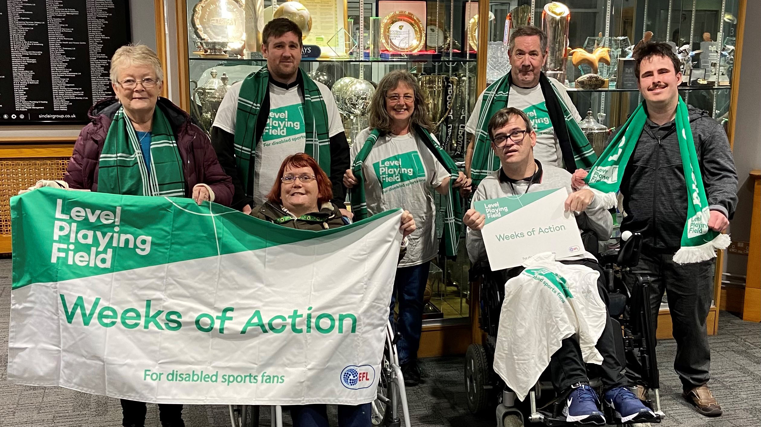 Group photo Disabled Supporters Association committee