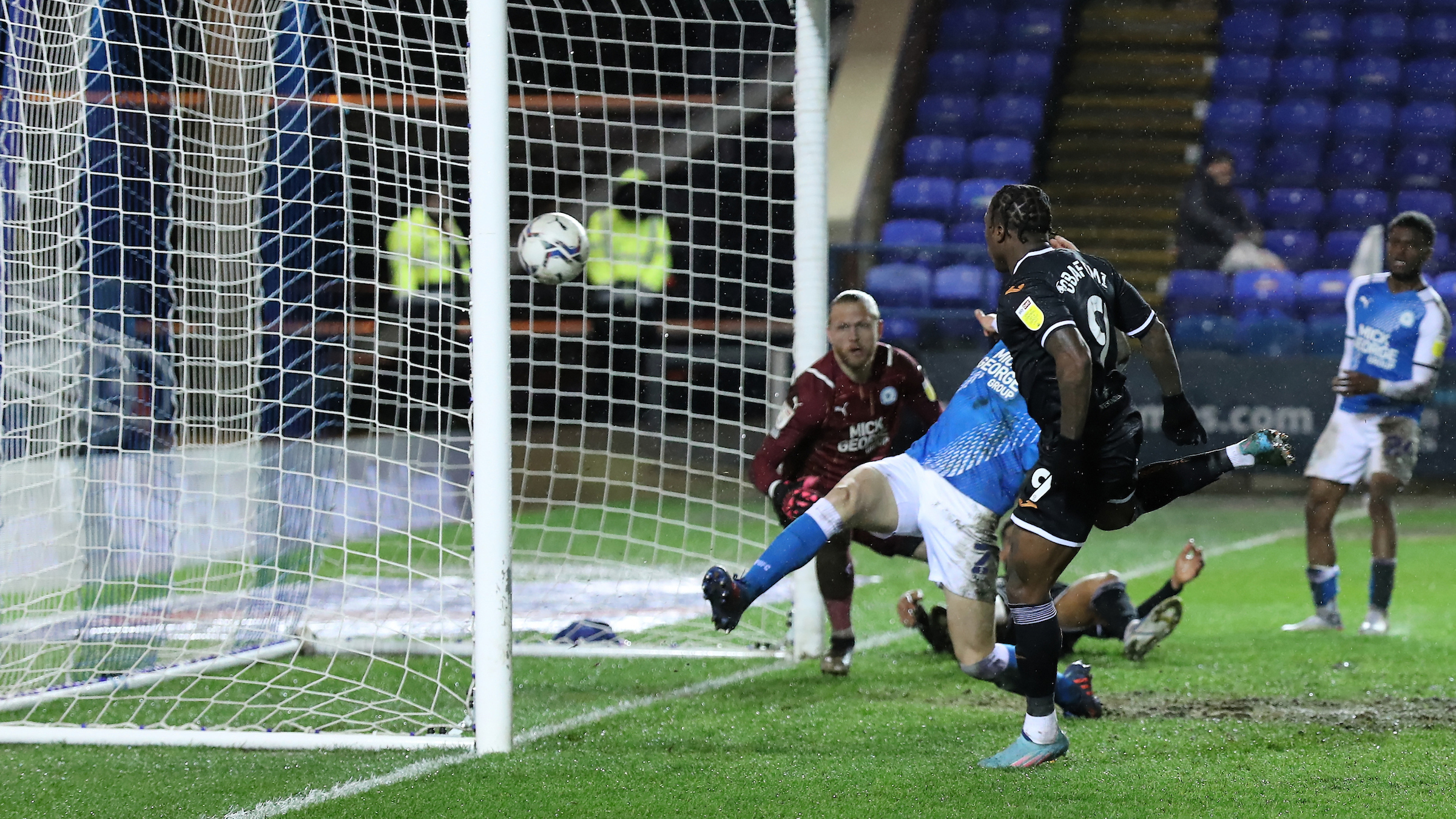 Peterborough away Michael Obafemi 1