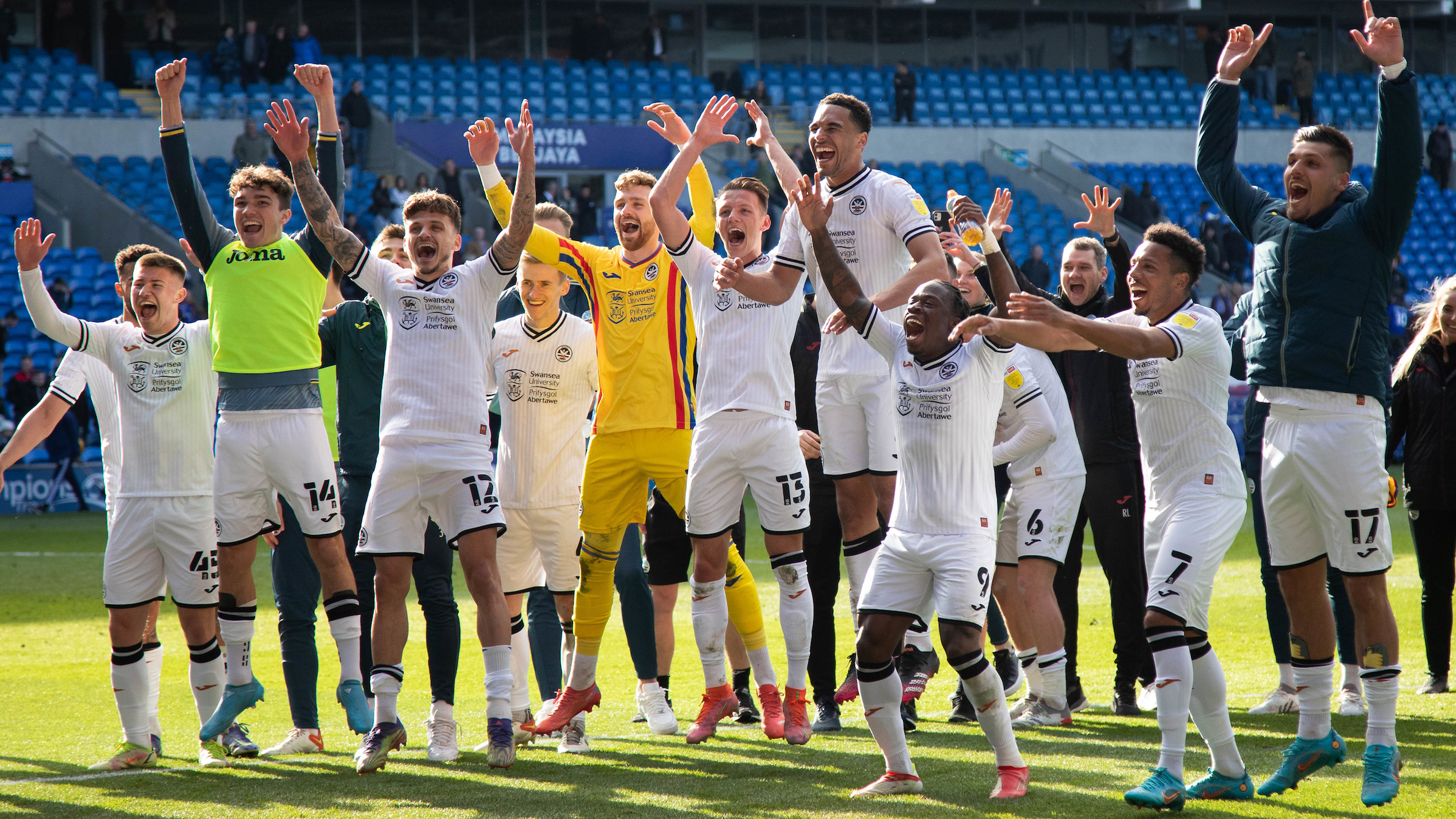 Cardiff City celebrate Championship victory, Cardiff City F…