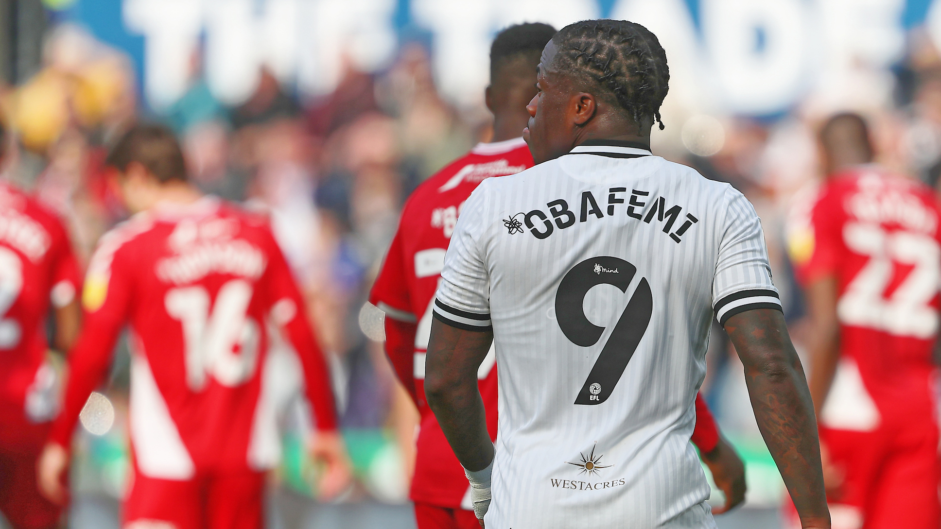 Michael Obafemi - back of his head