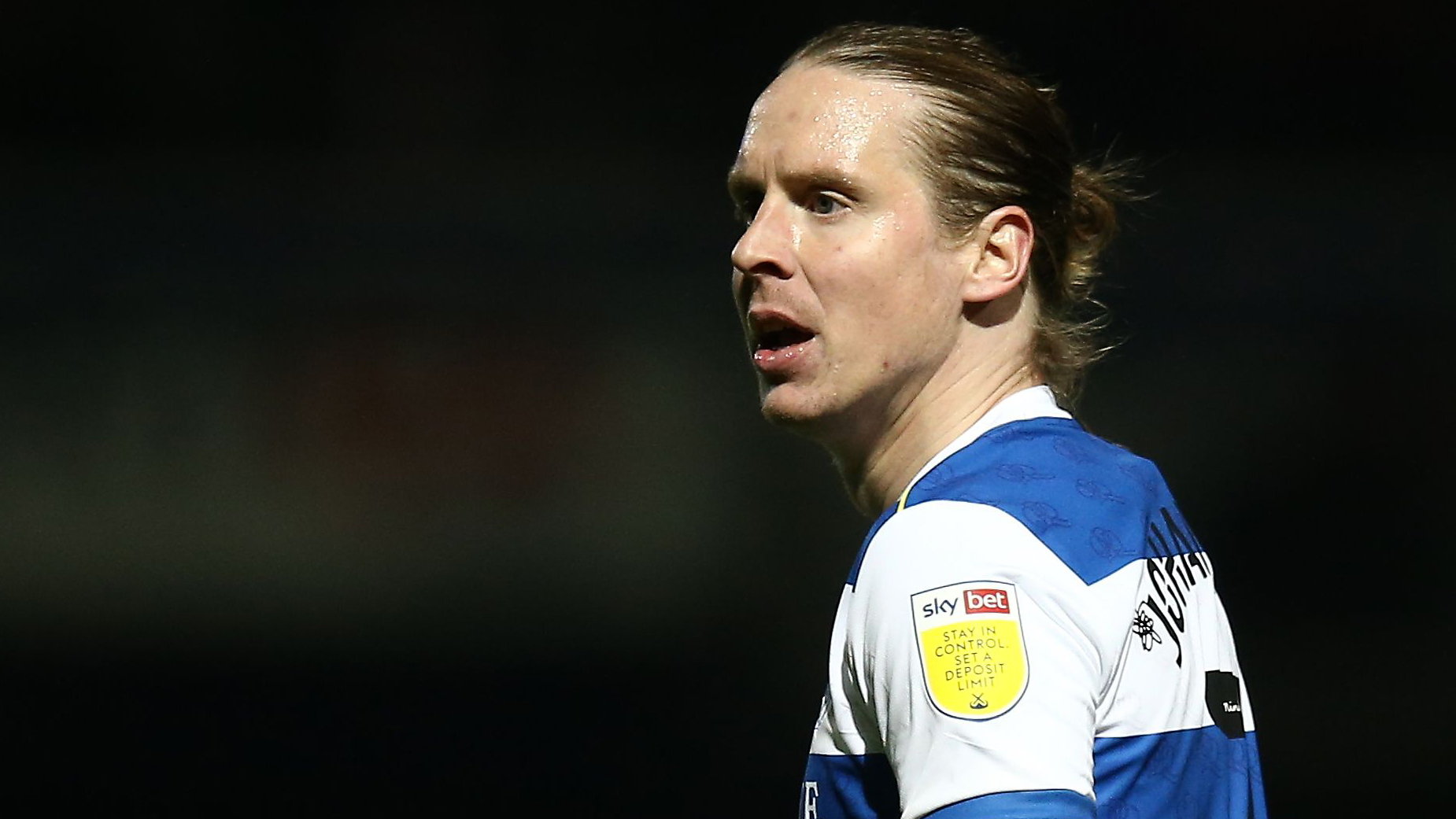 Close up of Queens Park Rangers captain Stefan Johansen