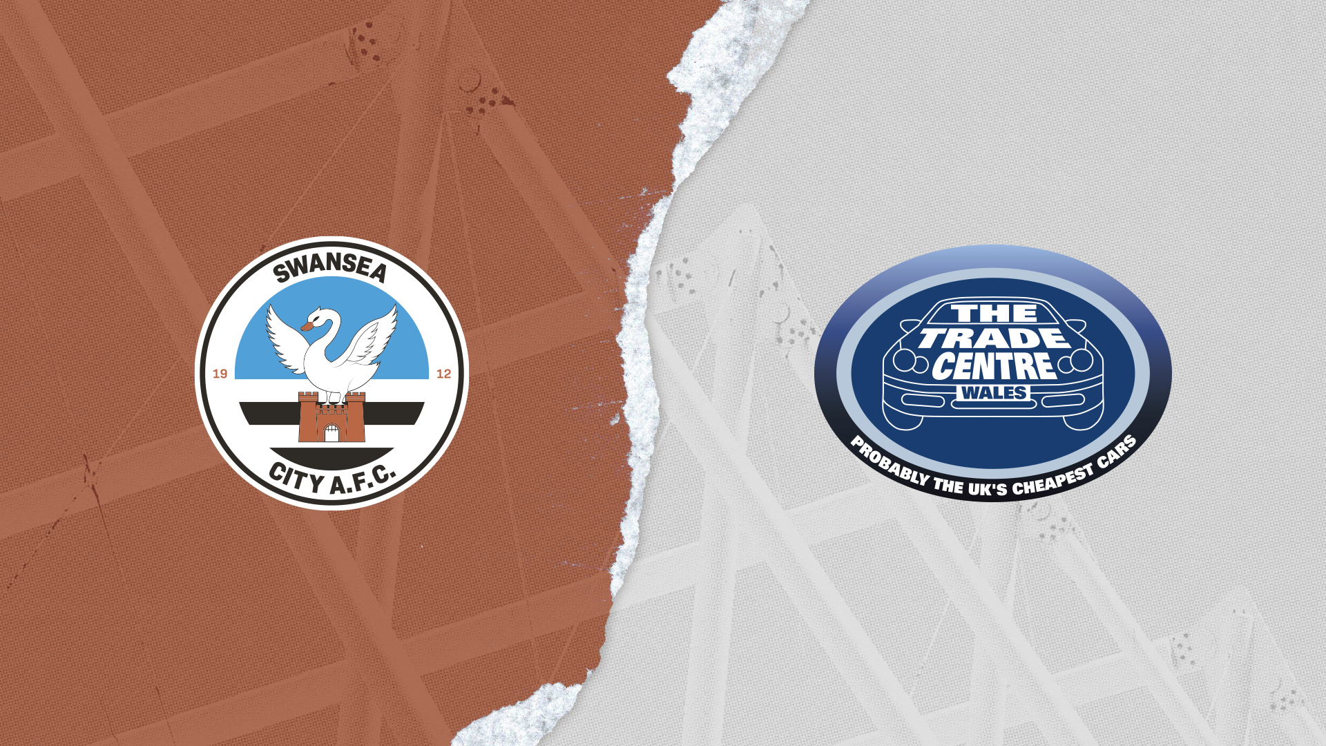 Graphic with Swansea City logo and Trade Centre Wales logo