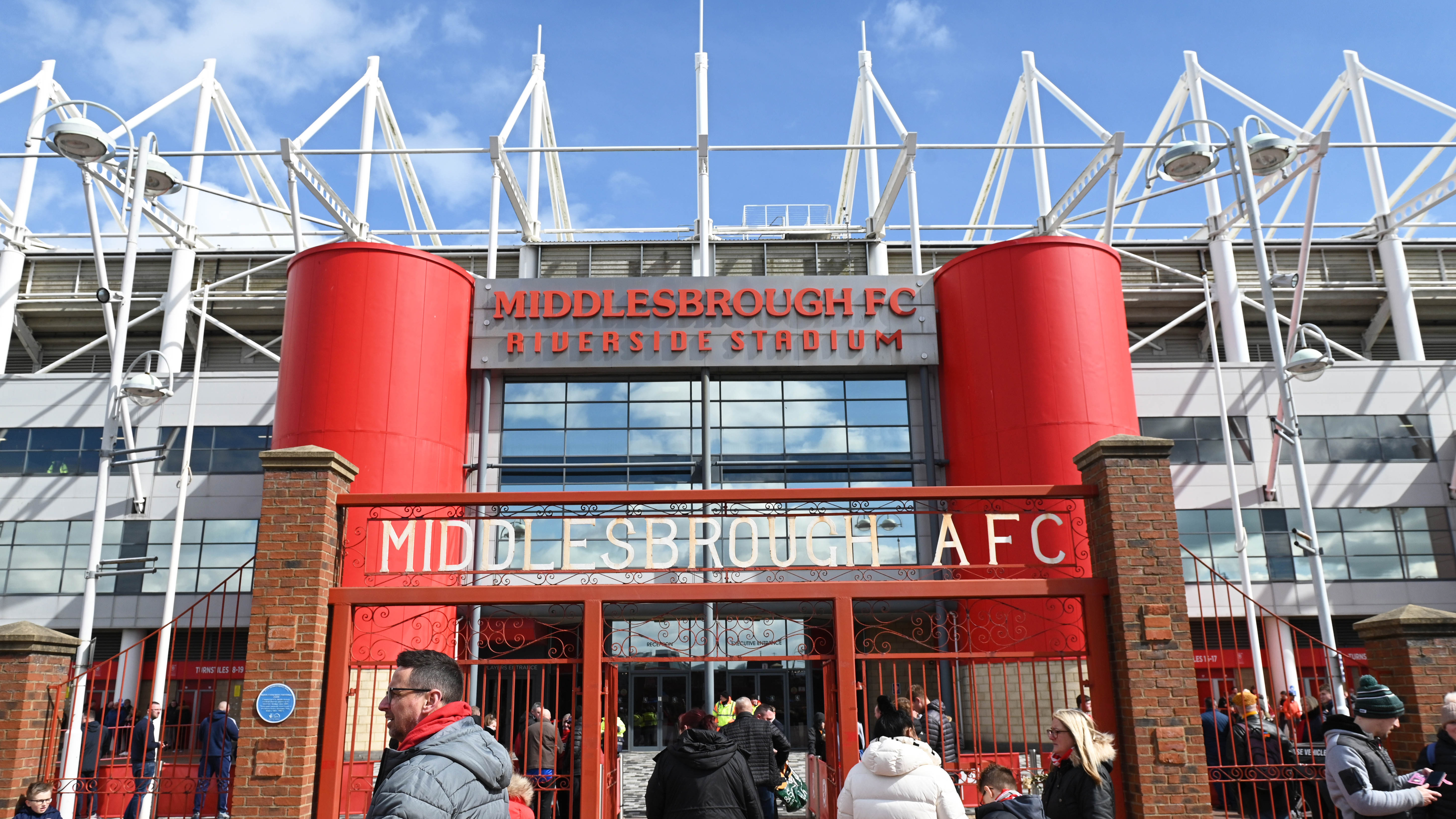 The front of Middlesbrough's stadium 