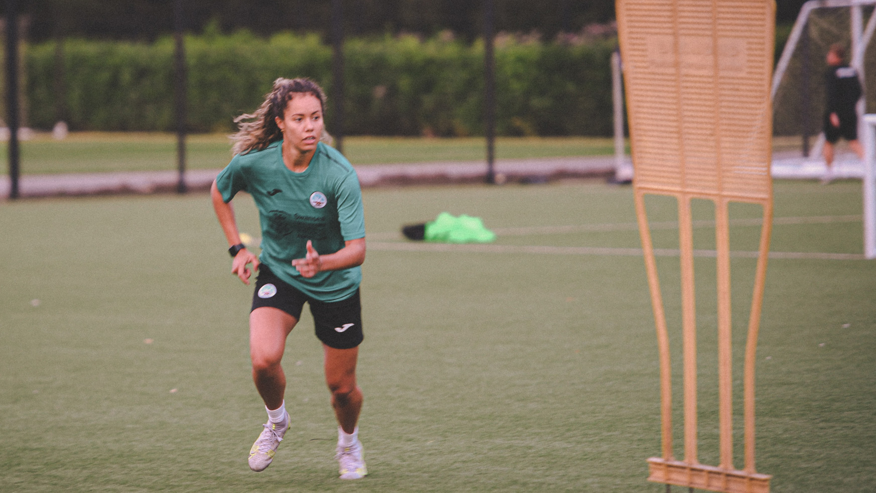 Monet Legall training at Swansea City Ladies