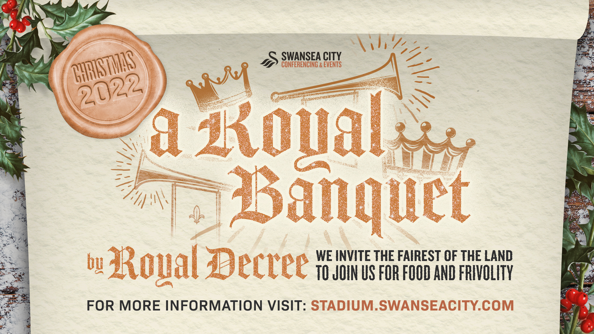 Graphic - with the words Royal Banquet