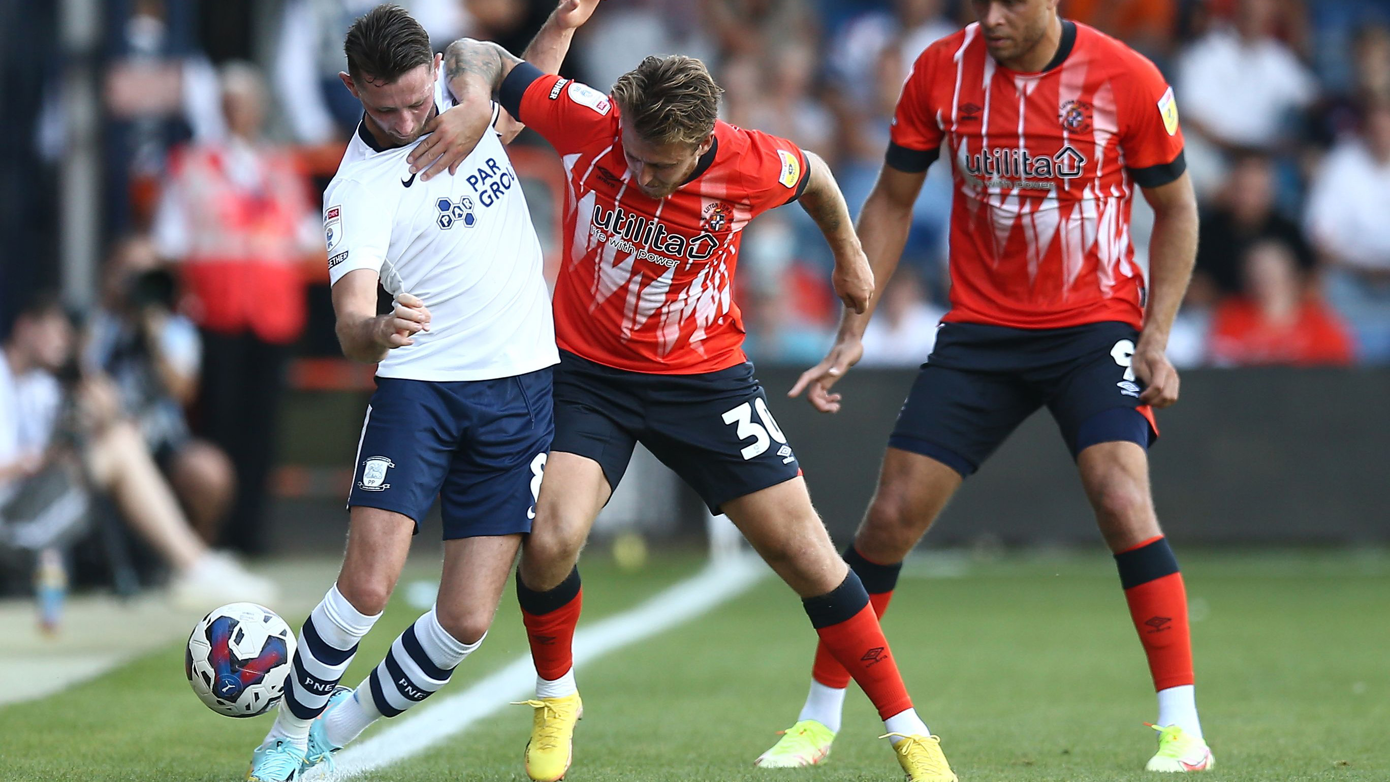 A photo of a Luton Town match 