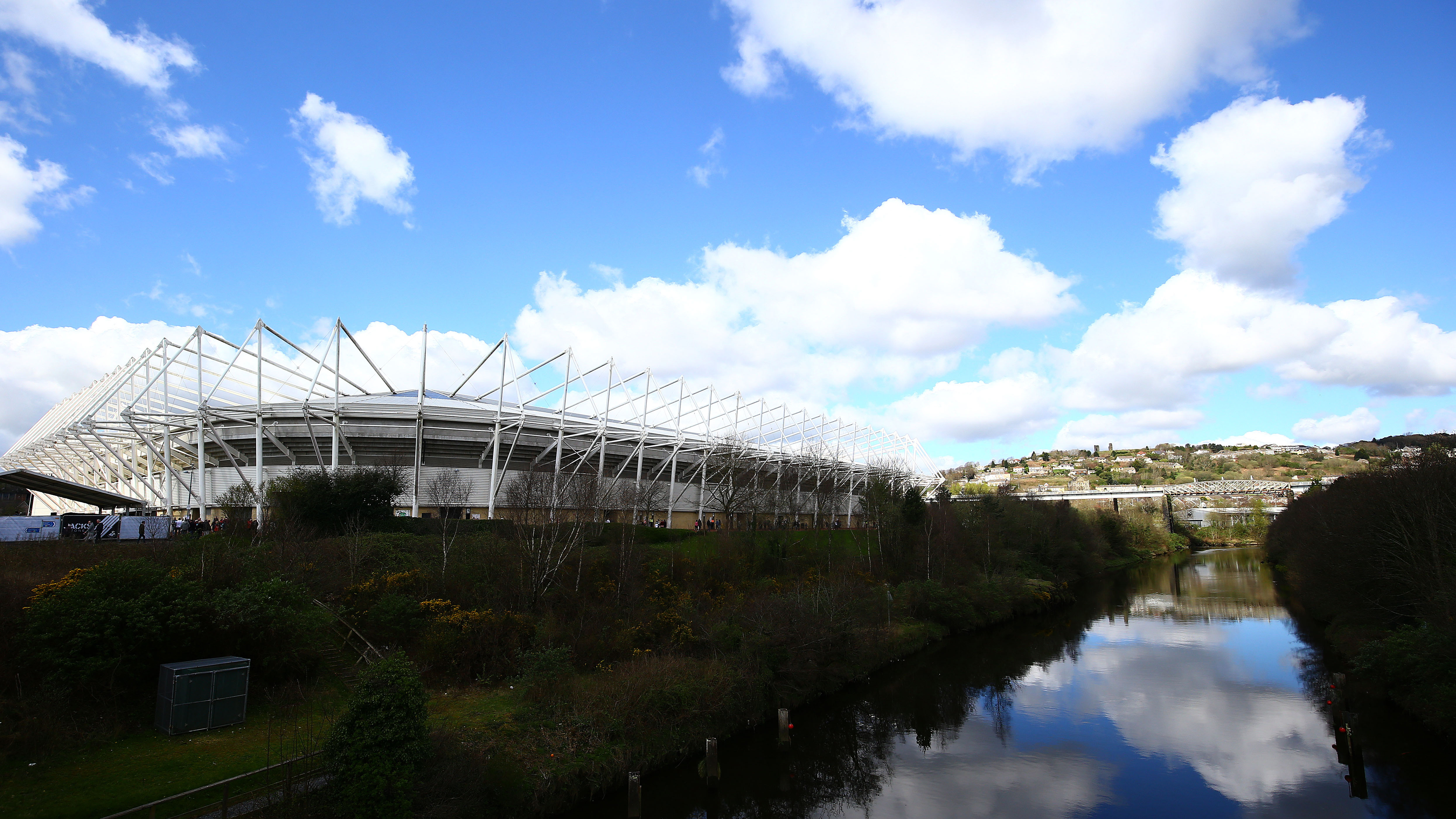 Photo showing Swansea.com Stadium by the river