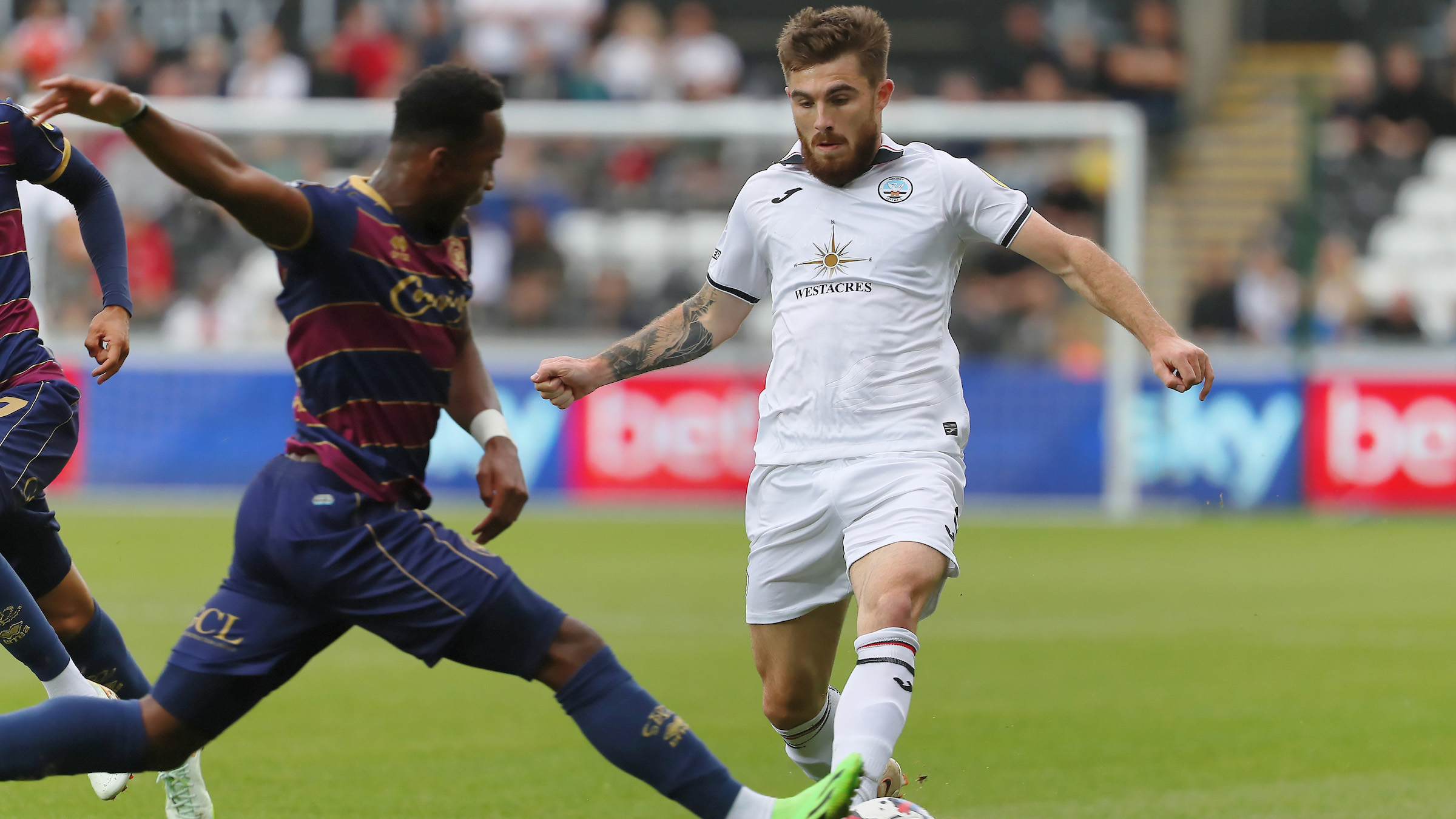 Ryan Manning with the ball against QPR