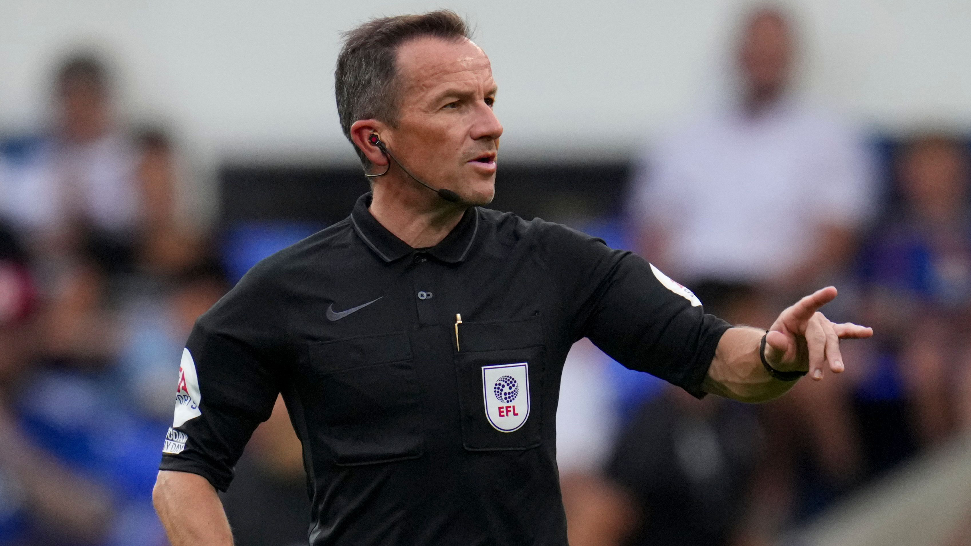 Close up of referee Keith Stroud