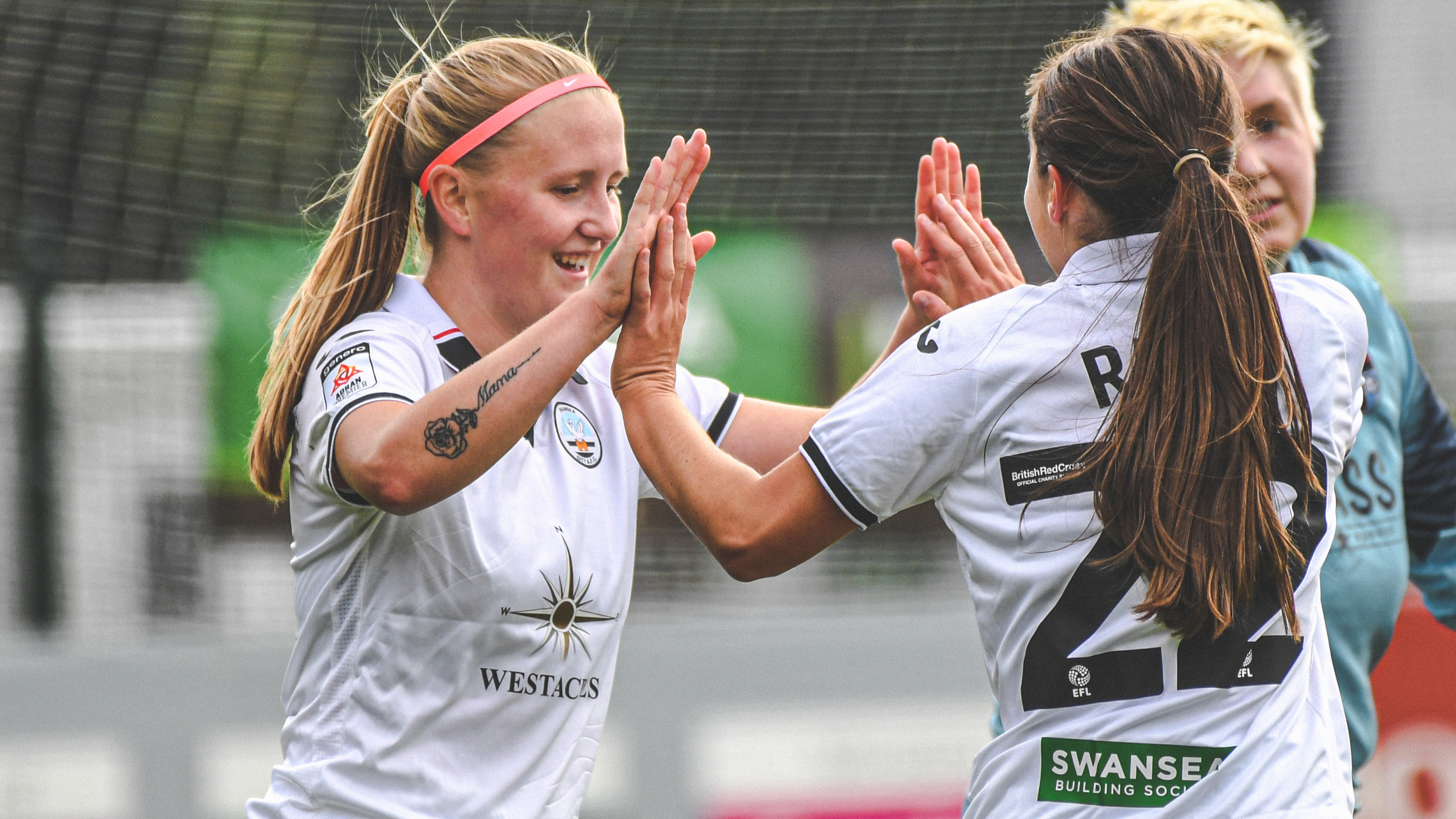 Chloe Tiley celebrates goal