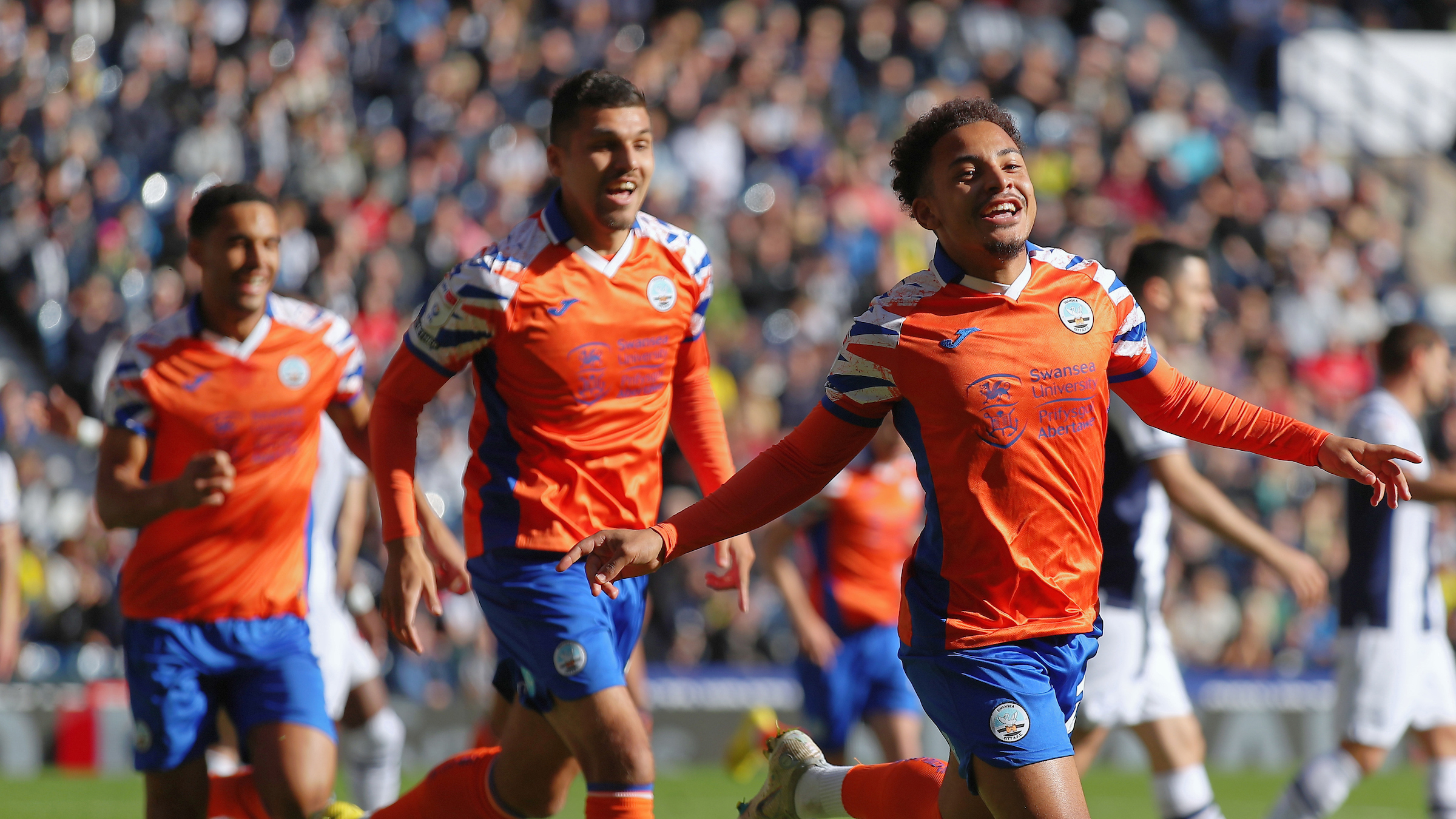 West Brom away Matty Sorinola celebration