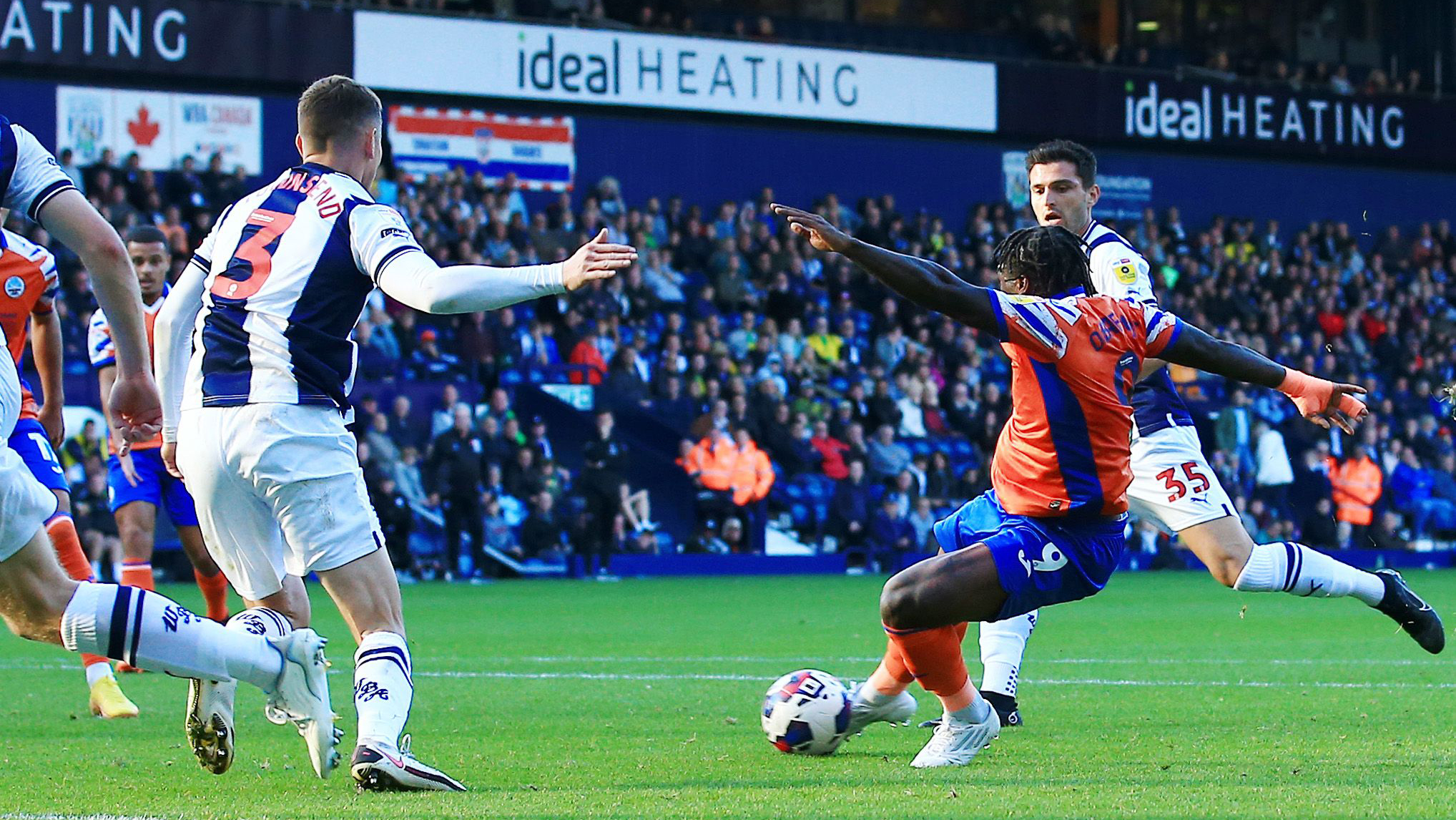 Michael Obafemi scores against West Brom