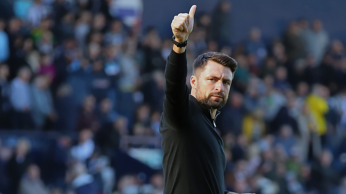 Southampton manager Russell Martin gestures on the touchline