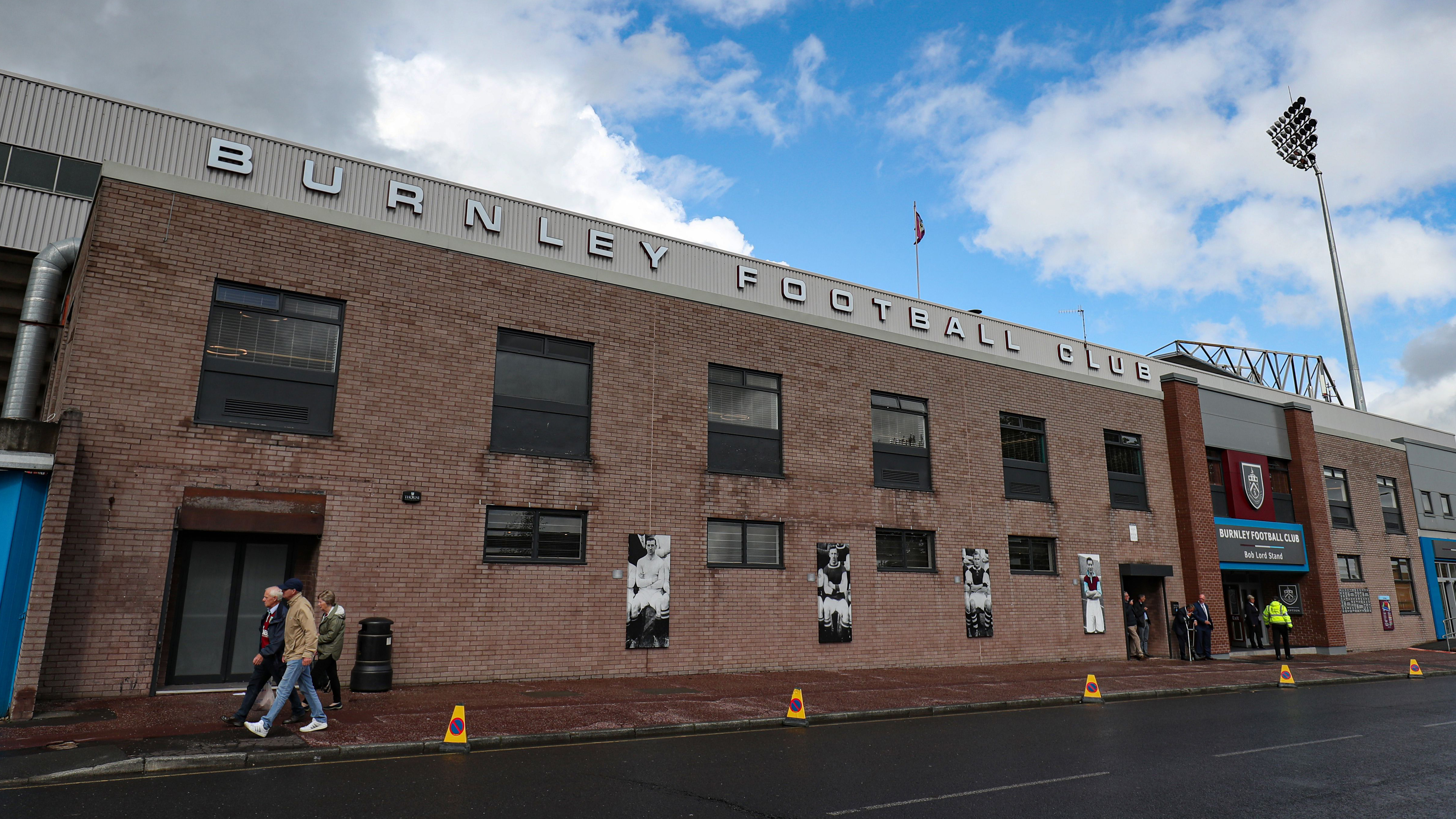 External view of Burnley's Turf Moor stadium