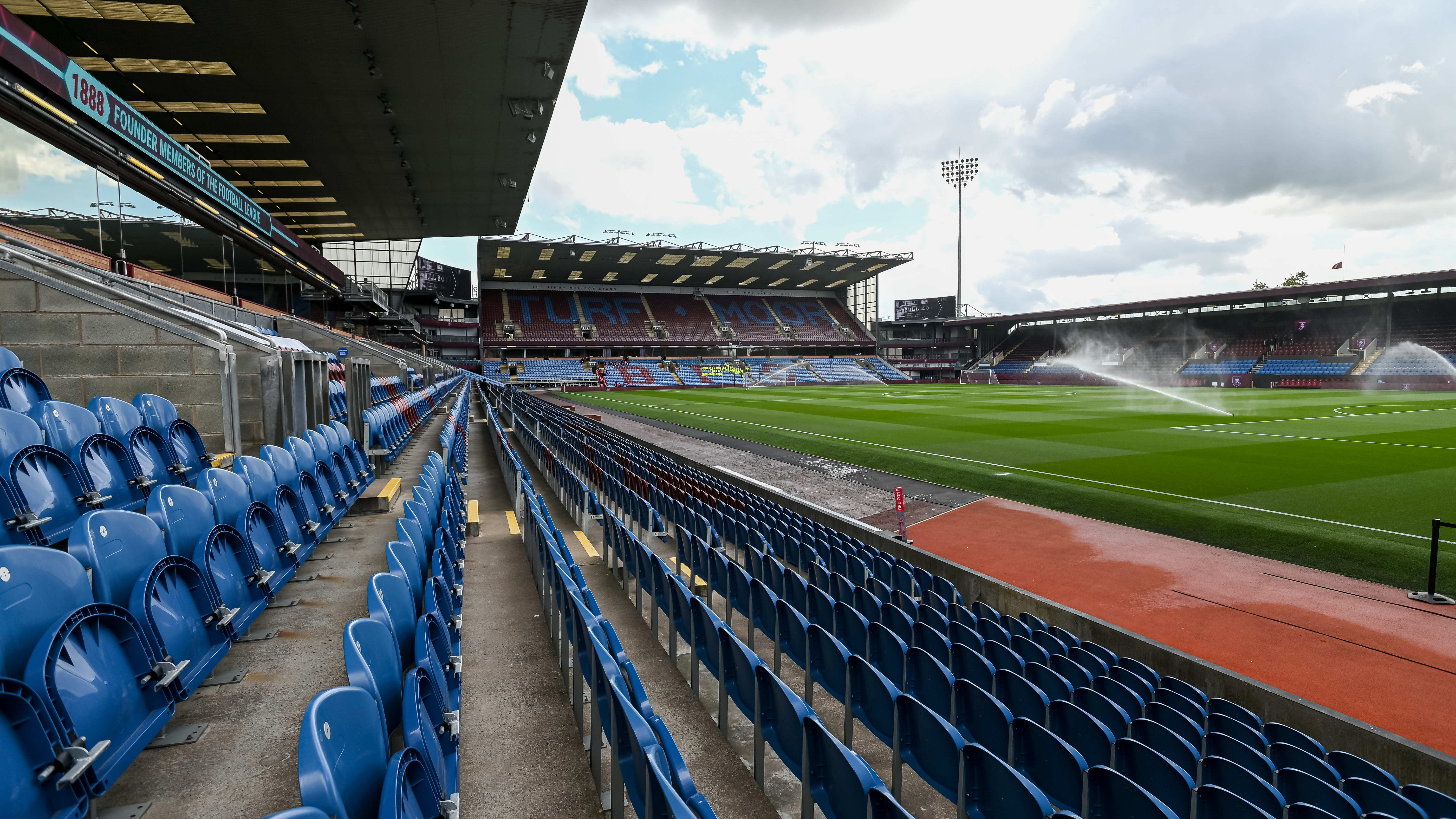 General view of the pitch at Turf Moor