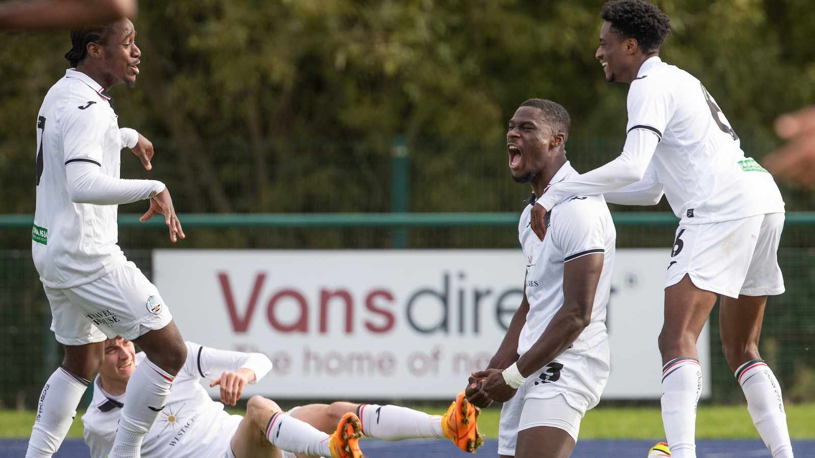 Swansea, Wales. 24 October 2022. Nathanael Ogbeta of Swansea City during  the Professional Development League game between Swansea City Under 21 and  Millwall Under 21 at the Swansea City Academy in Swansea