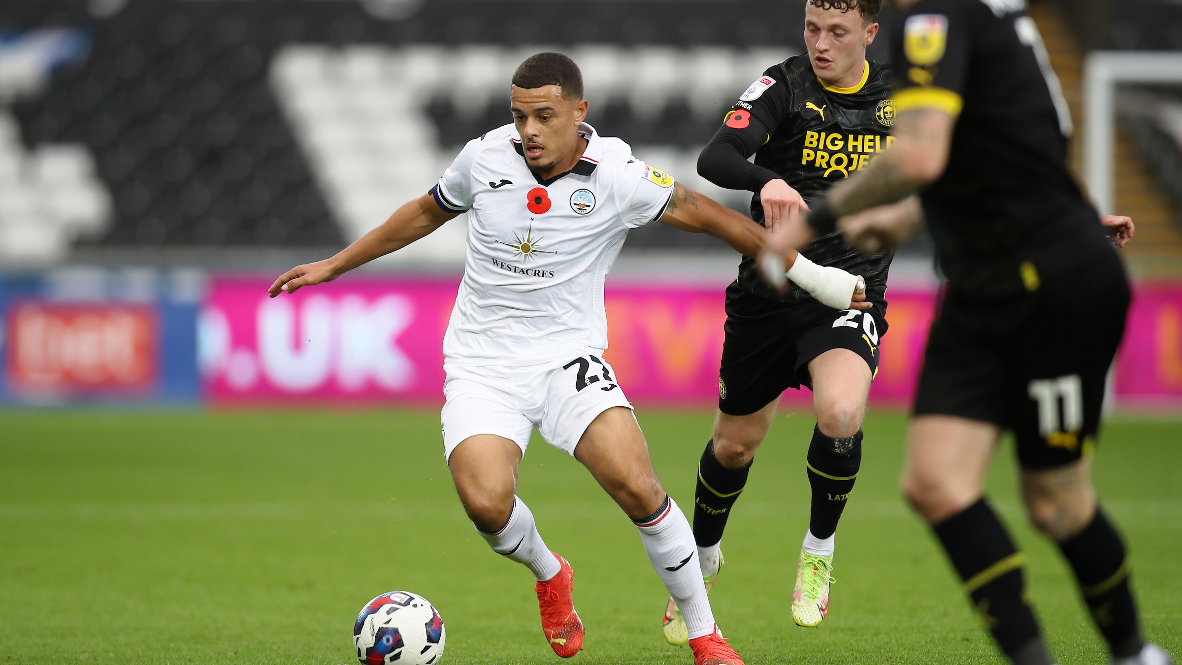 Joel Latibeaudiere v Wigan Athletic