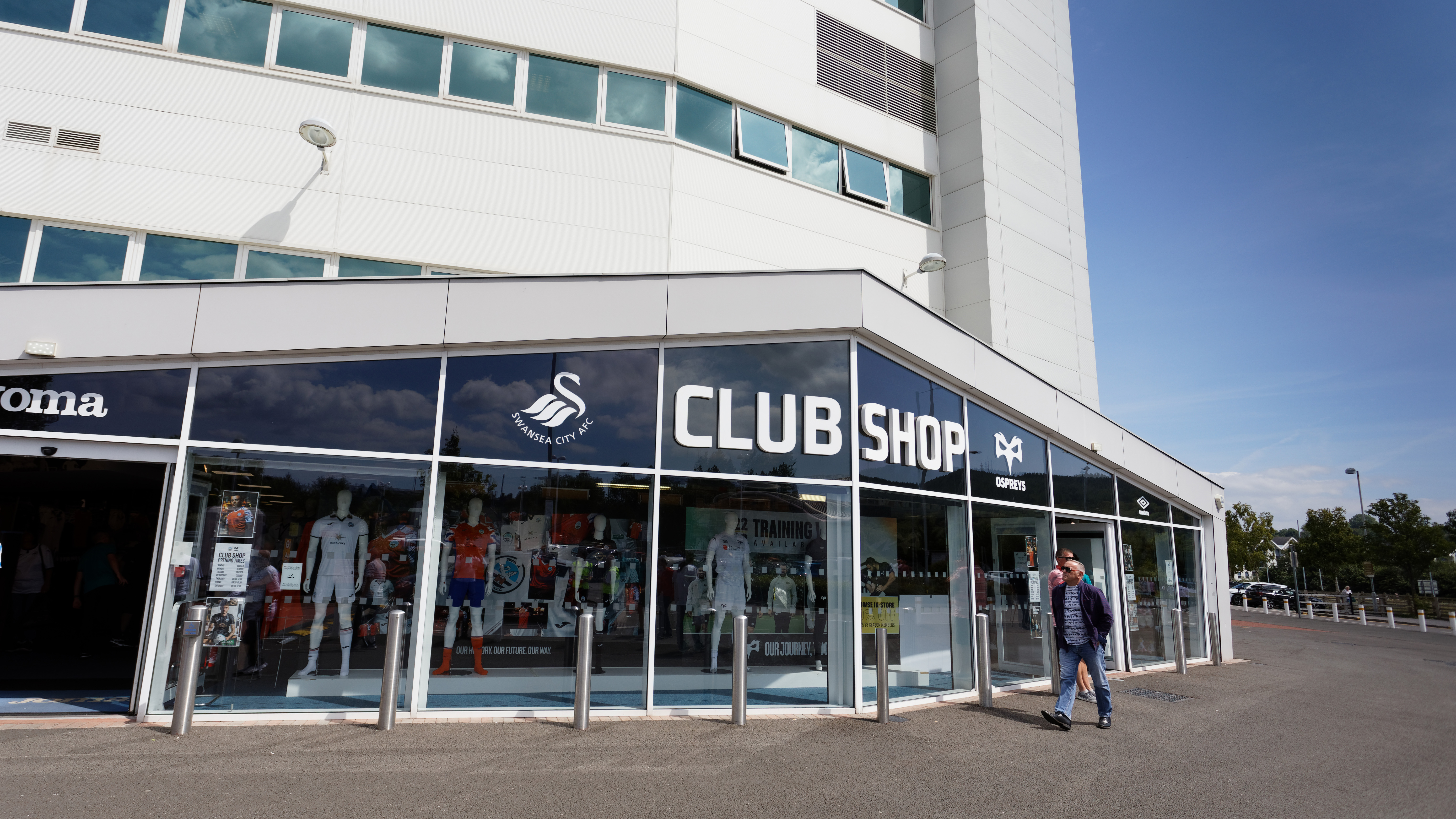 External view of the Swansea City Club Shop