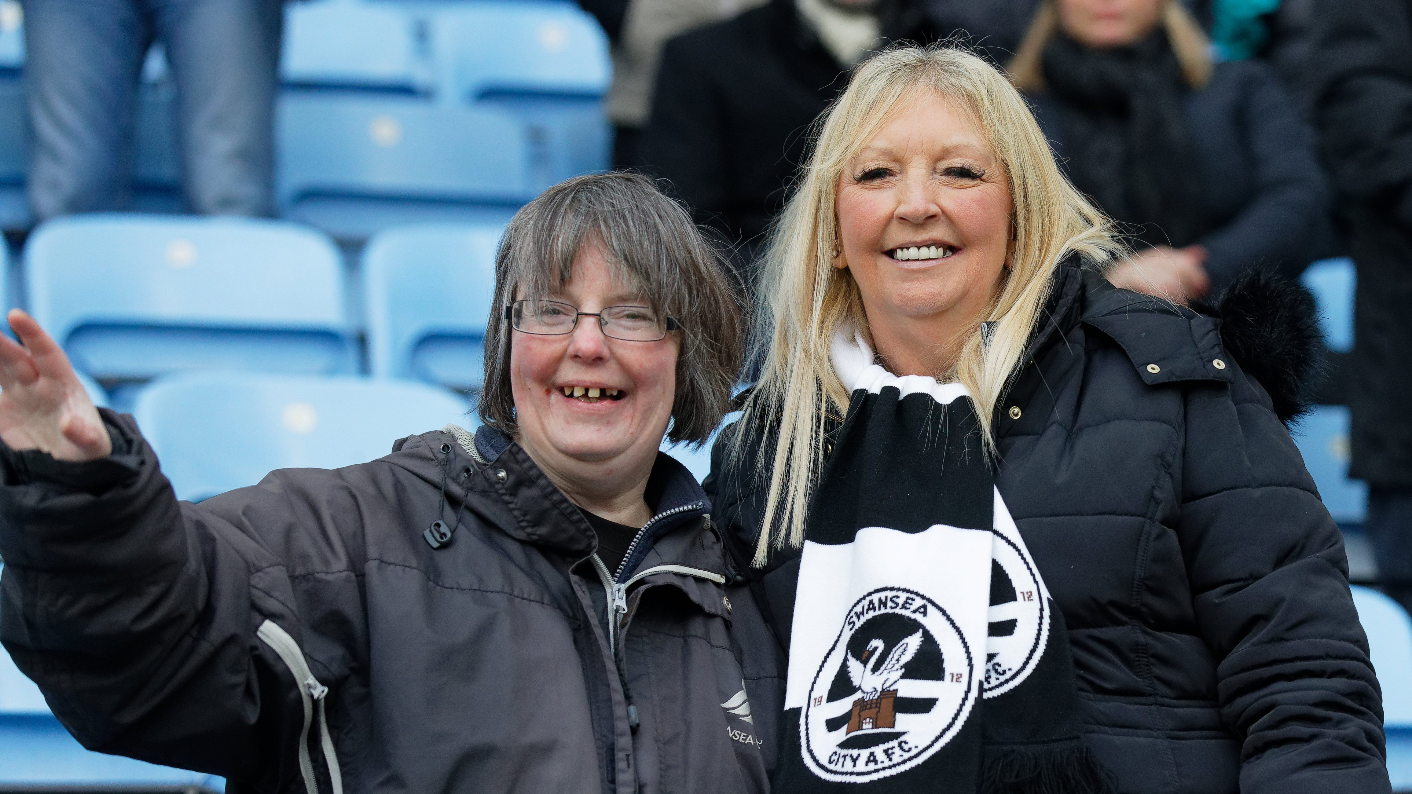 Swansea City fans at Coventry City