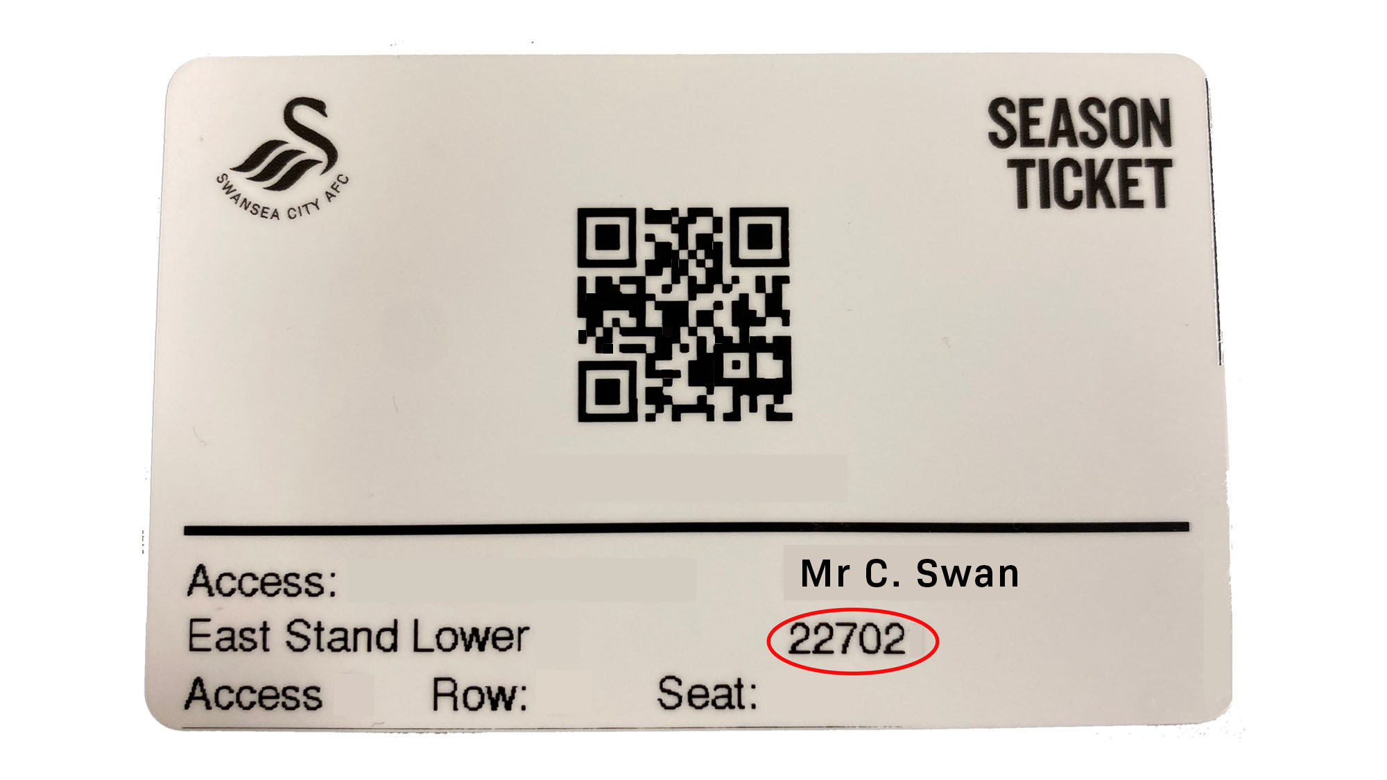 Season Ticket Number Example